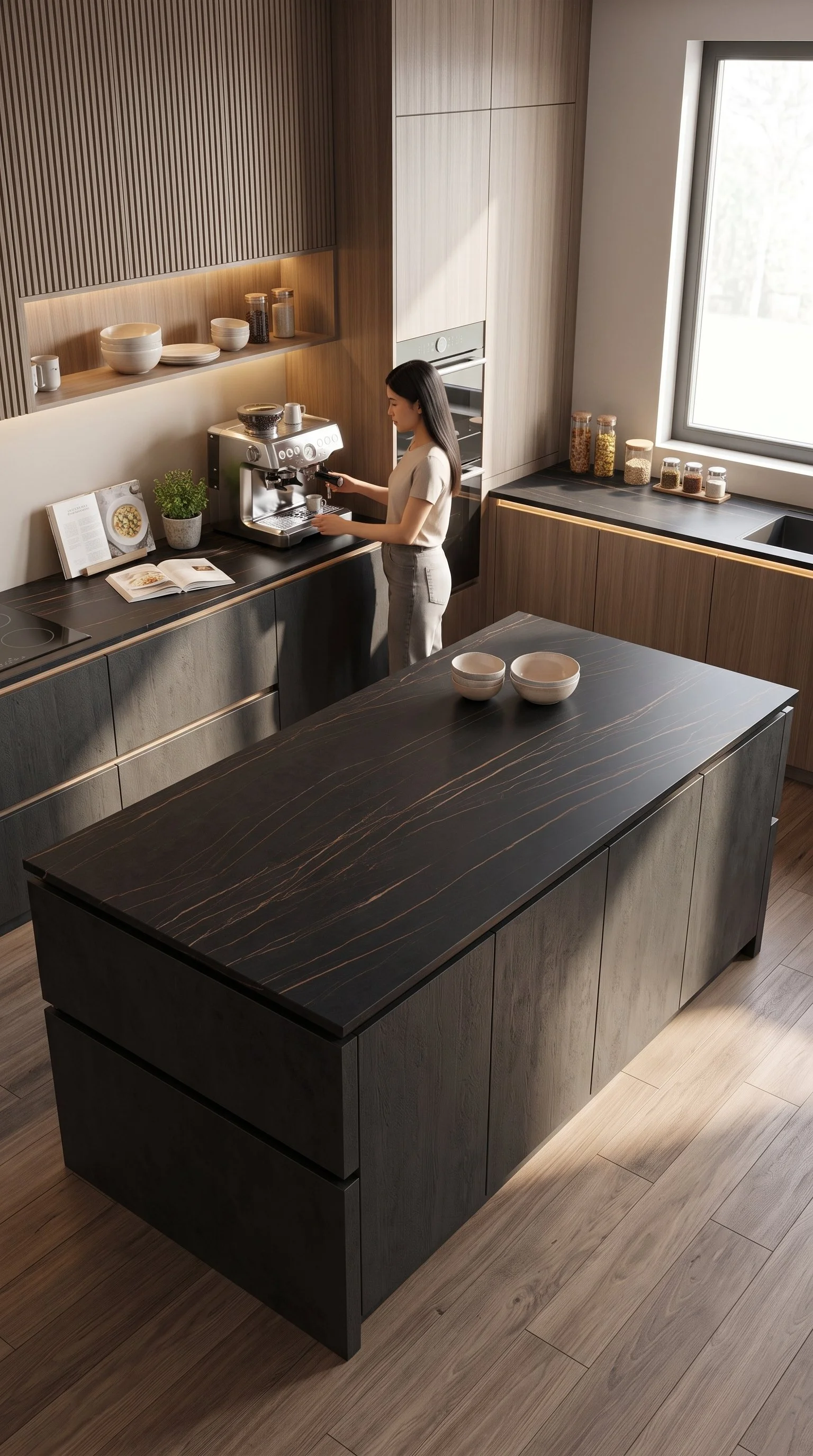 Sahara Noir 5' x 10' Porcelain Slab | CIERO