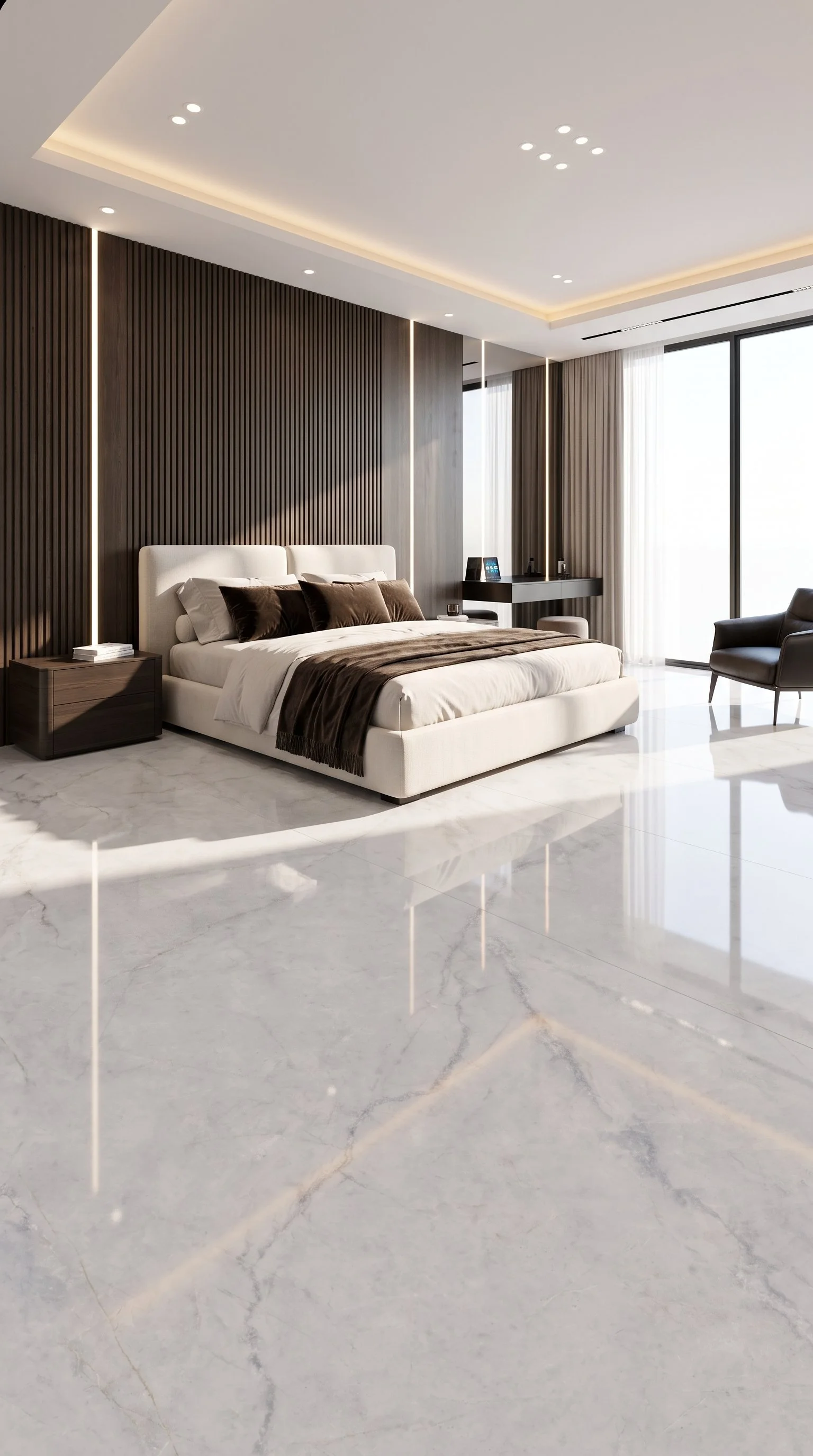 Statuario Ash 4' x 10' Porcelain Slab | CIERO