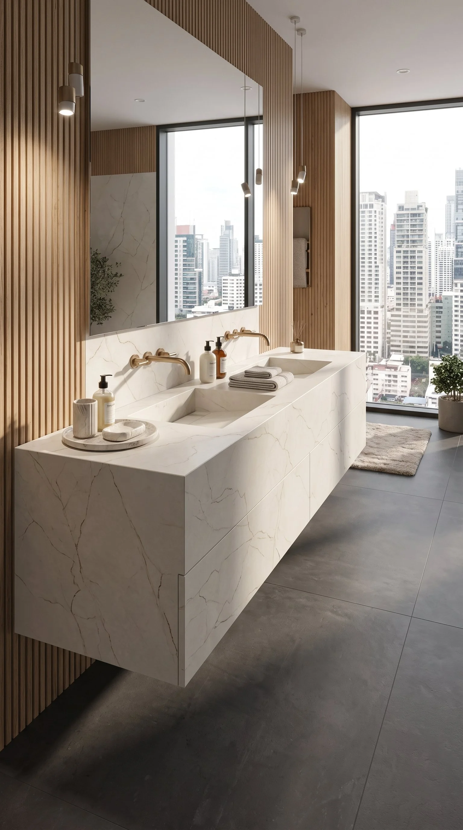 Lighting Beige 5' x 10' Porcelain Slab | CIERO