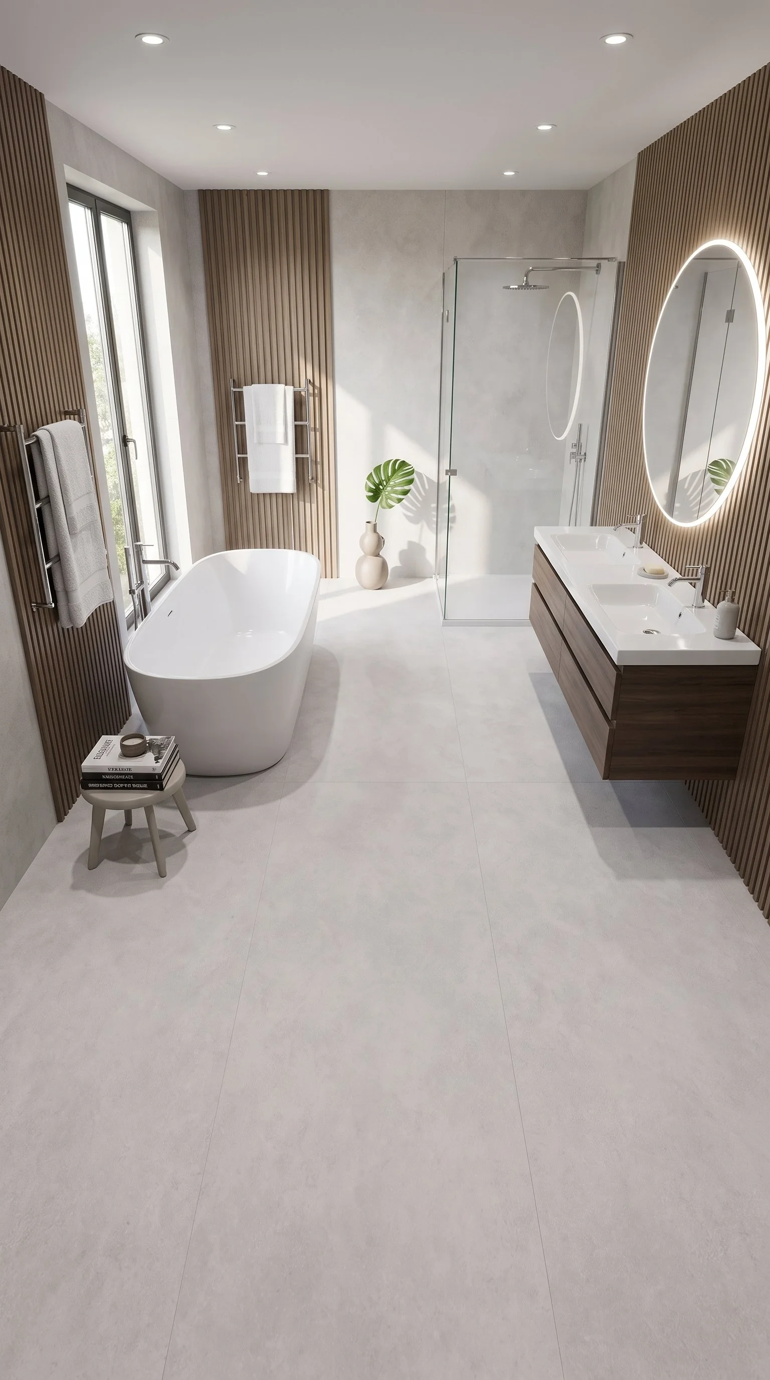 Limestone Bone 4' x 9' Porcelain Slab | CIERO