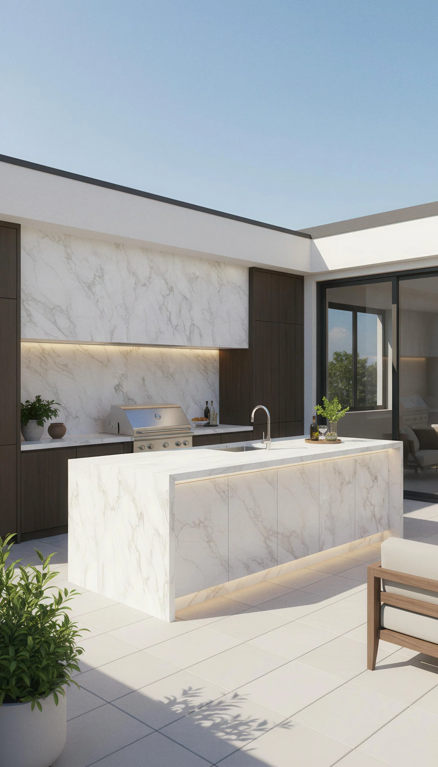 Vienna White 4x9 Porcelain Slab | CIERO