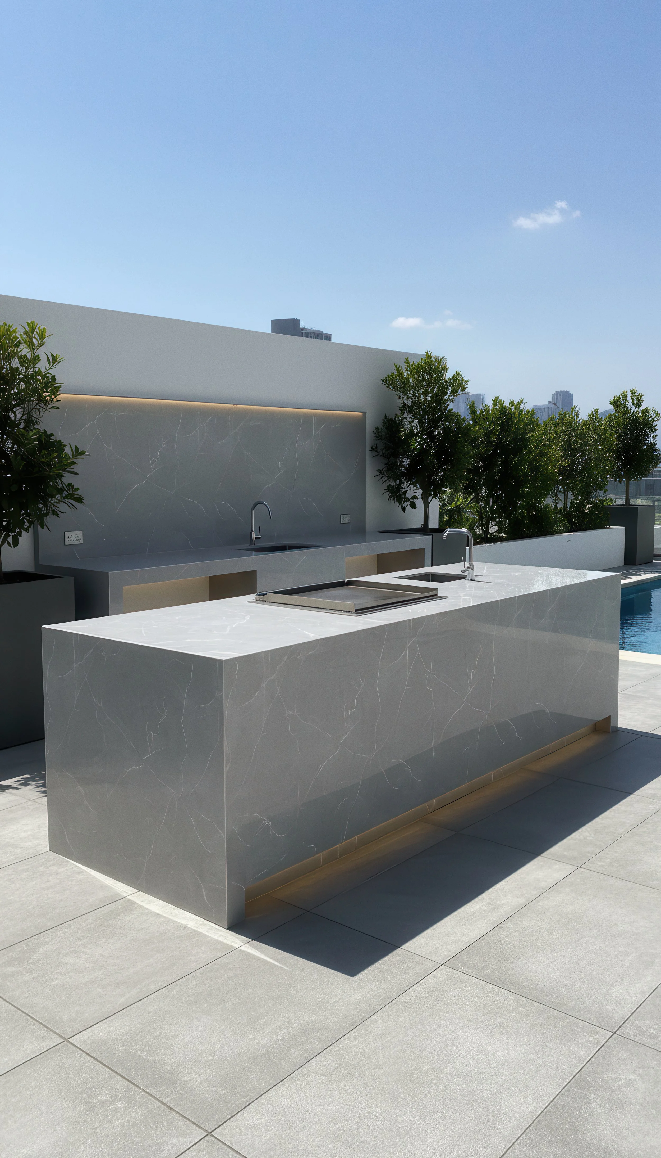 Cloud Grey 4x9 Porcelain Slab | CIERO