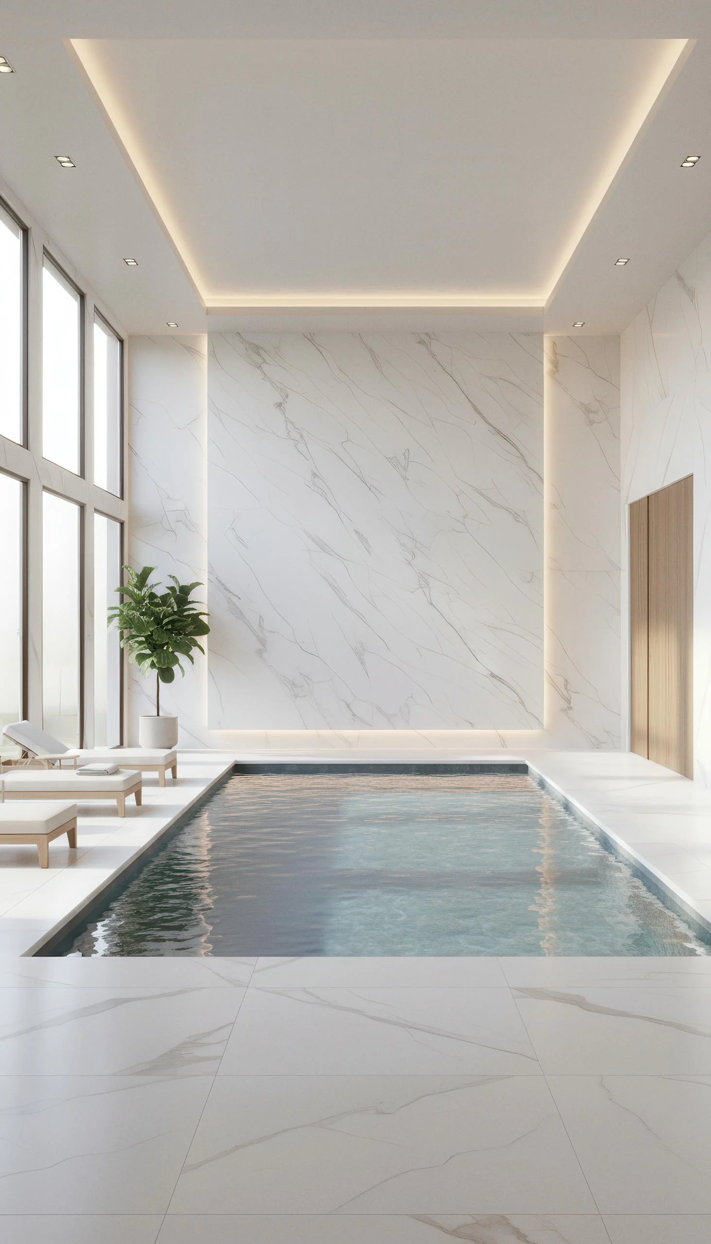 Karami White 4x10 Porcelain Slab | CIERO