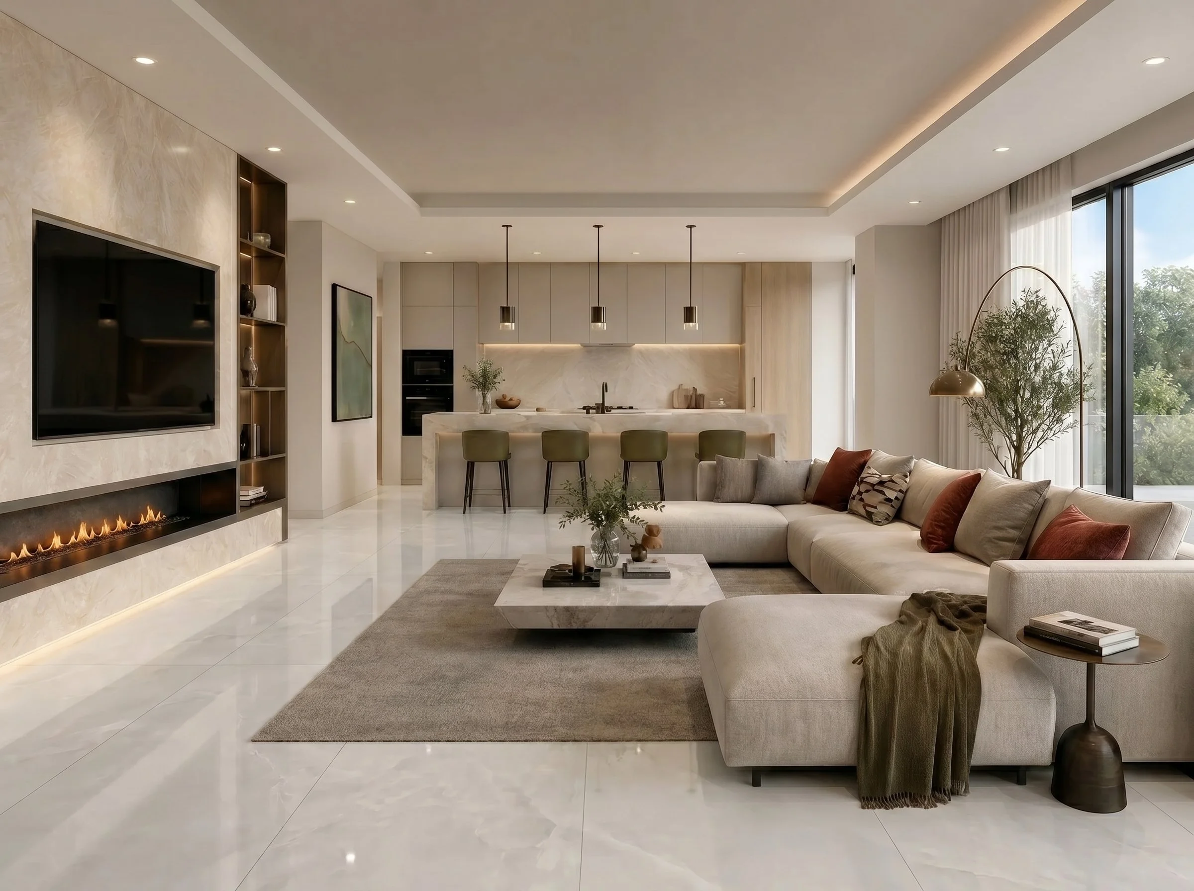Onyx White 4' x 8' Porcelain Slab | CIERO