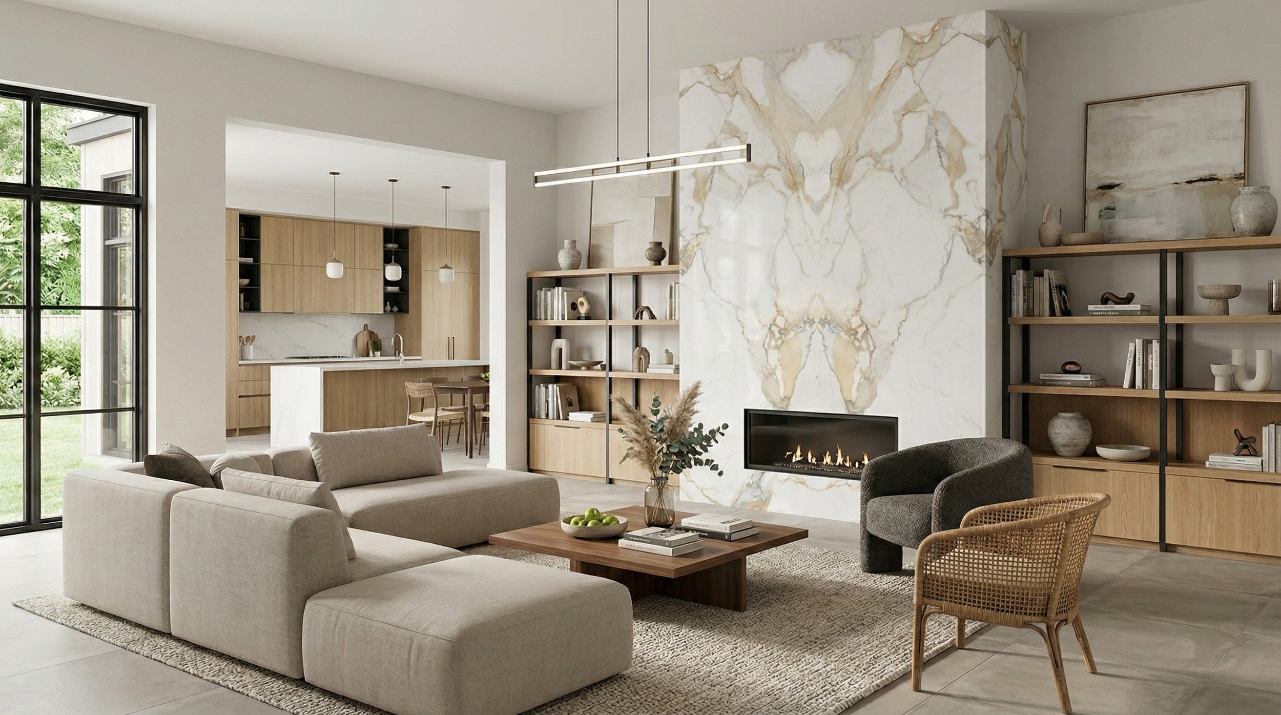 Gold Snow 5' x 10' Porcelain Slab | CIERO