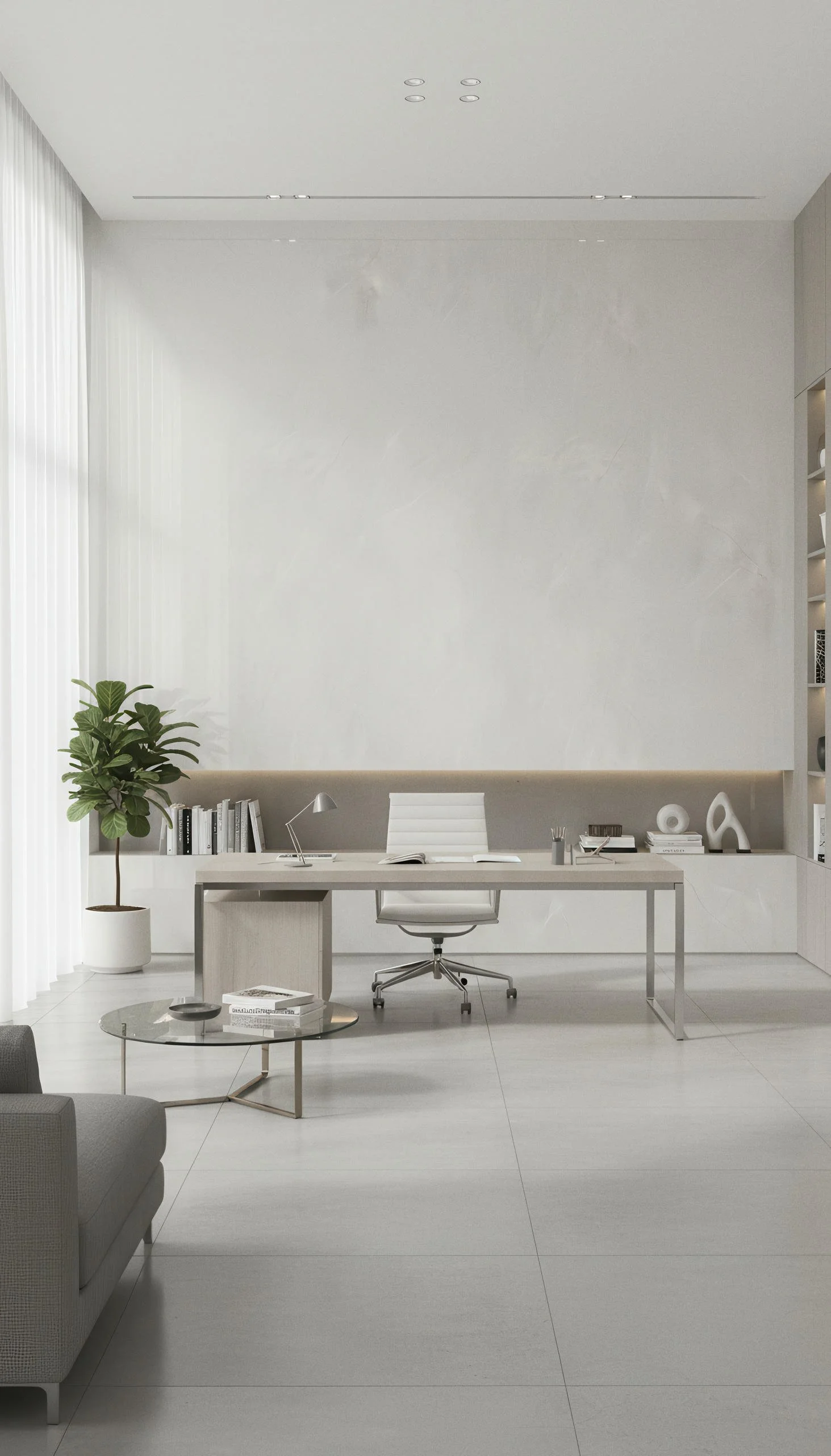 Ivory Limestone 4x9 Porcelain Slab | CIERO