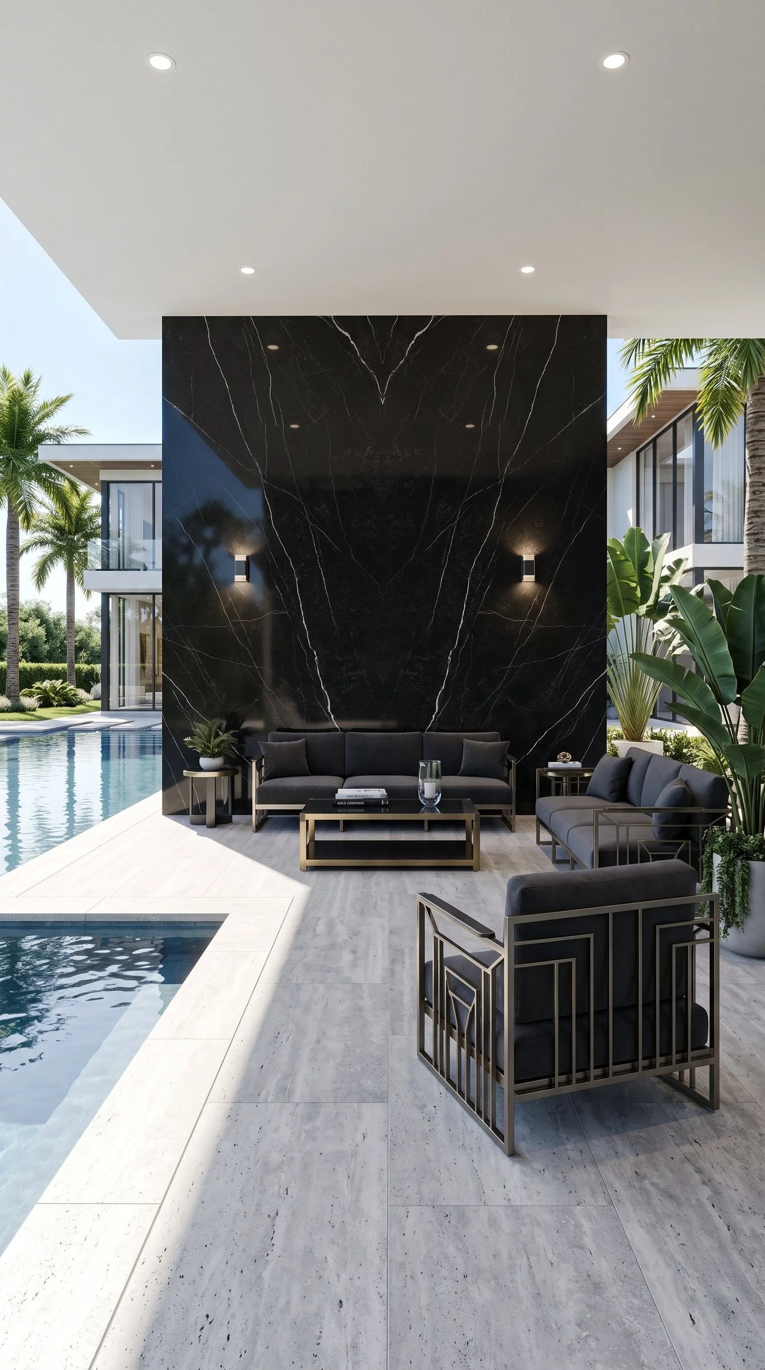 Nero Marquina 5' x 10' Porcelain Slab | CIERO