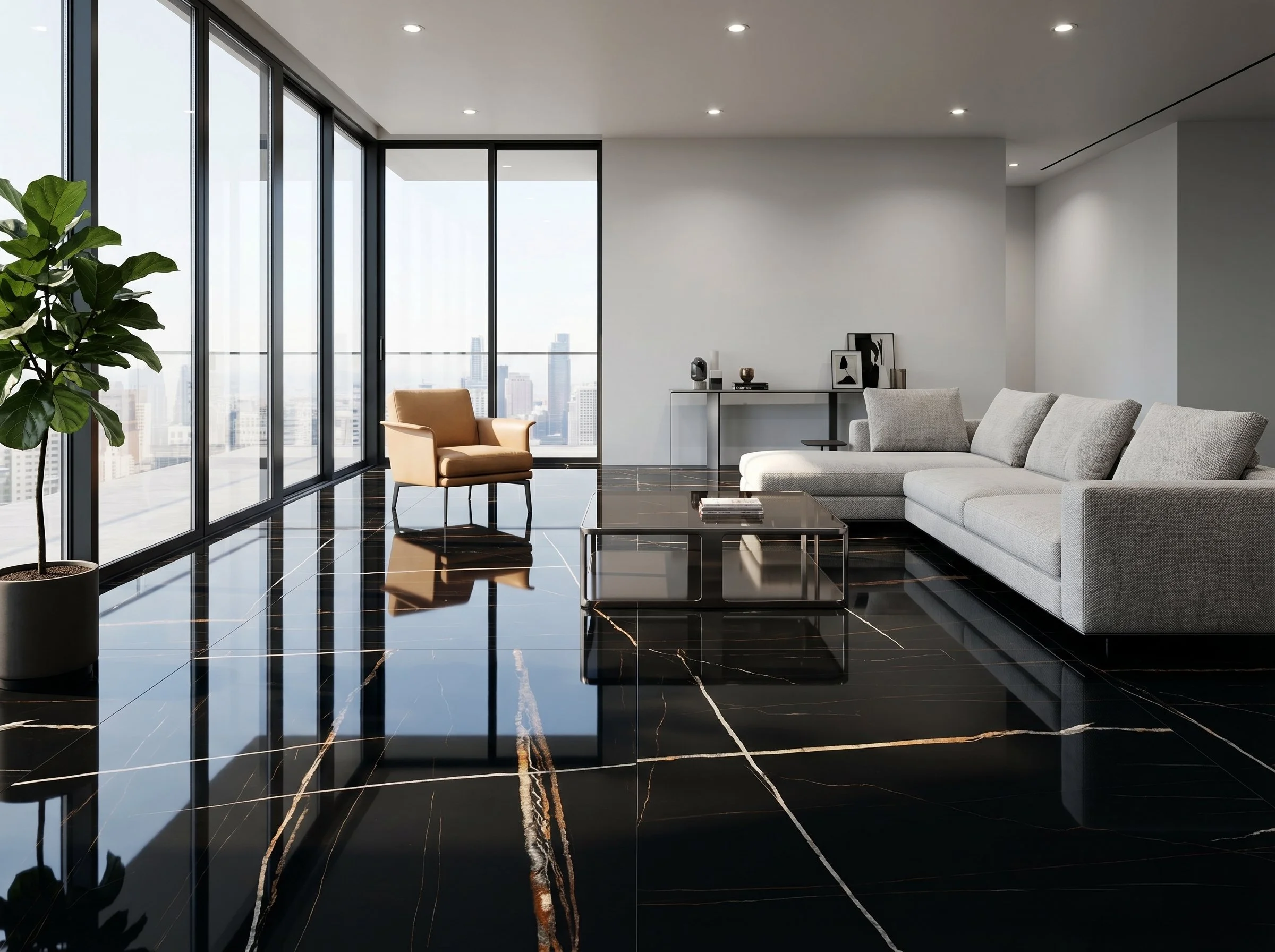Sahara Gold 4' x 8' Porcelain Slab | CIERO