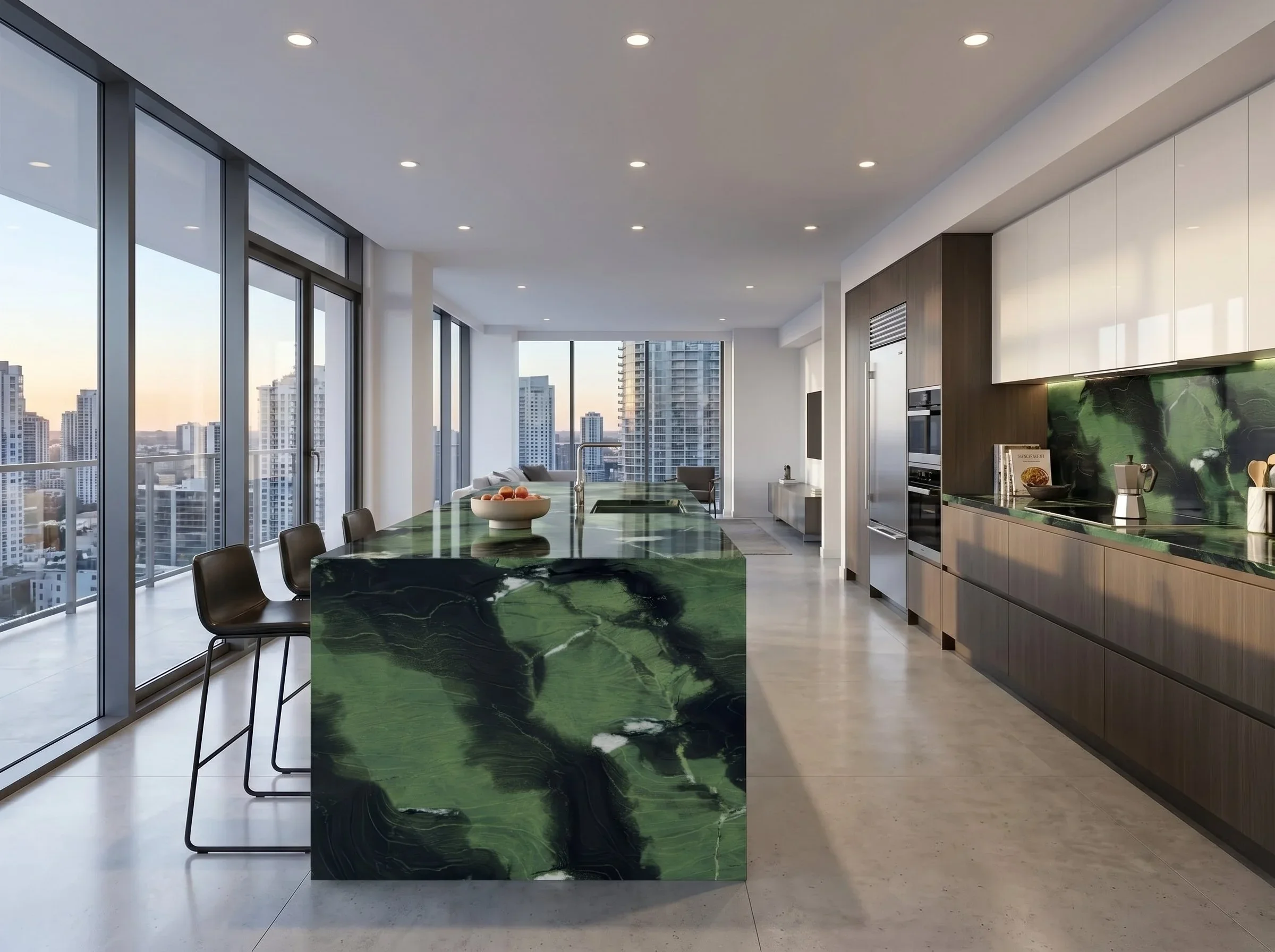 Avocado Green 5' x 10' Porcelain Slab | CIERO