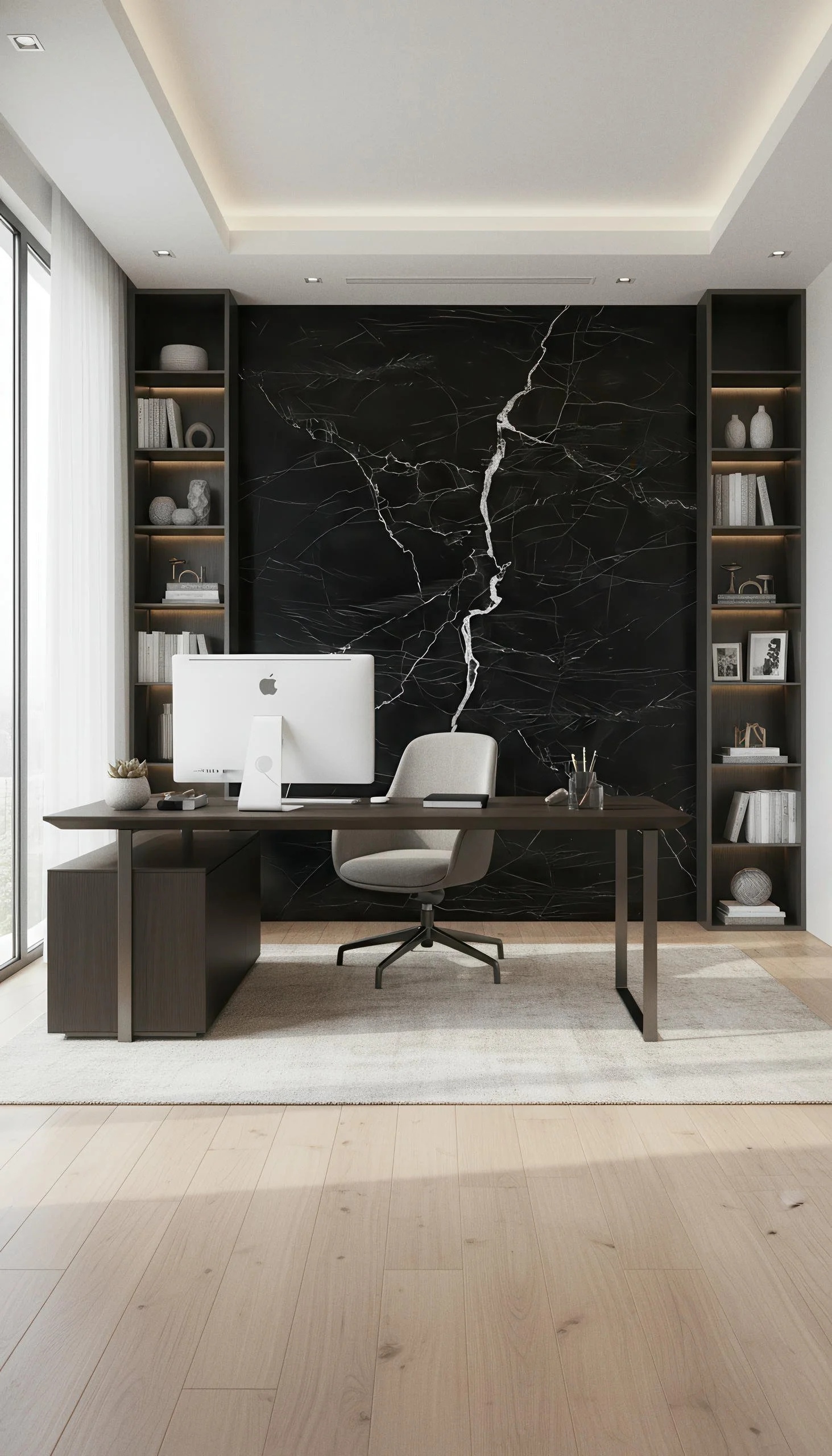 Ararat Lightning Black 4x9 & 5x10 Porcelain Slab | CIERO INC