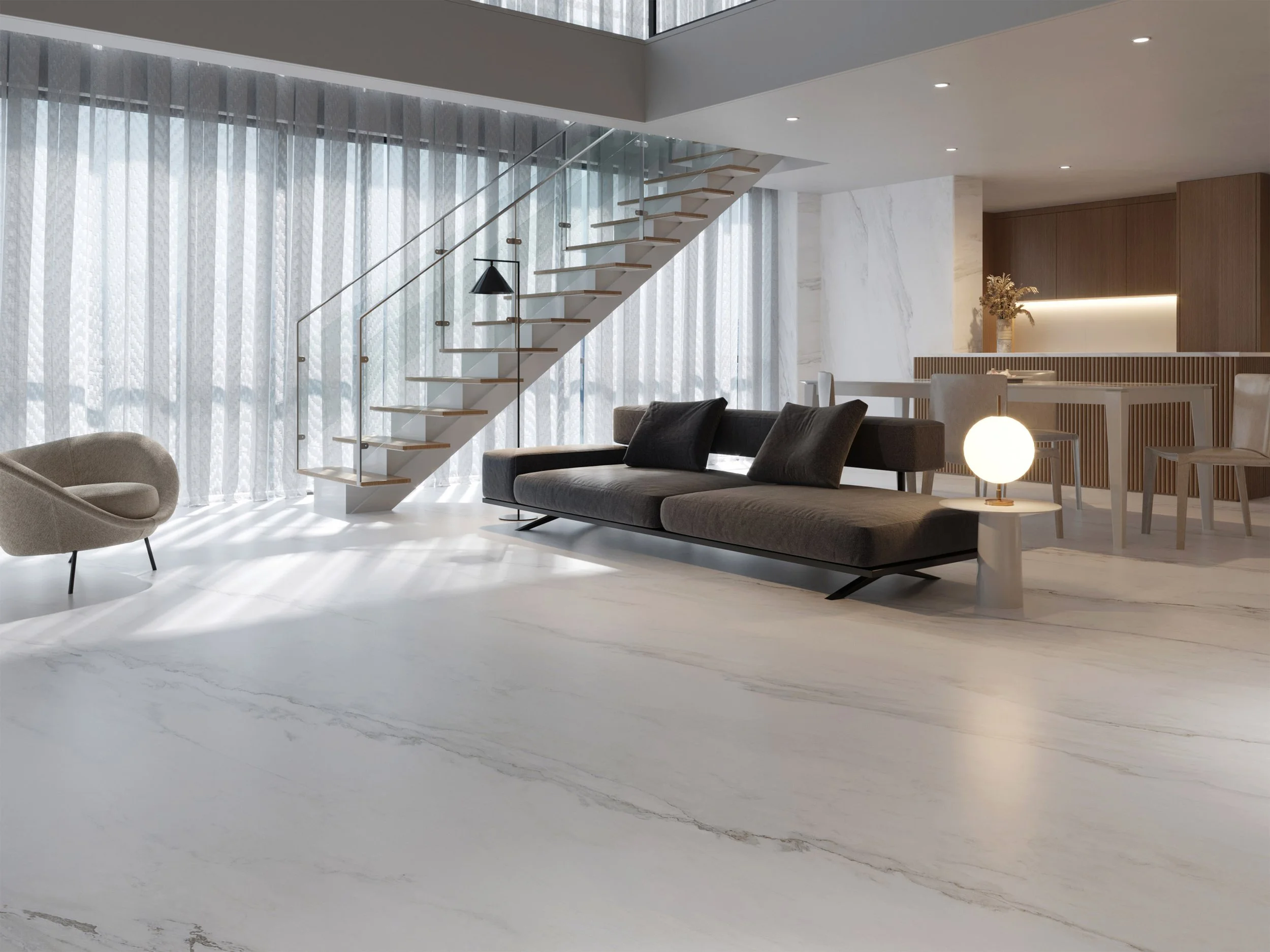 Calacatta Nuvola 4' x 9' Porcelain Slab | CIERO