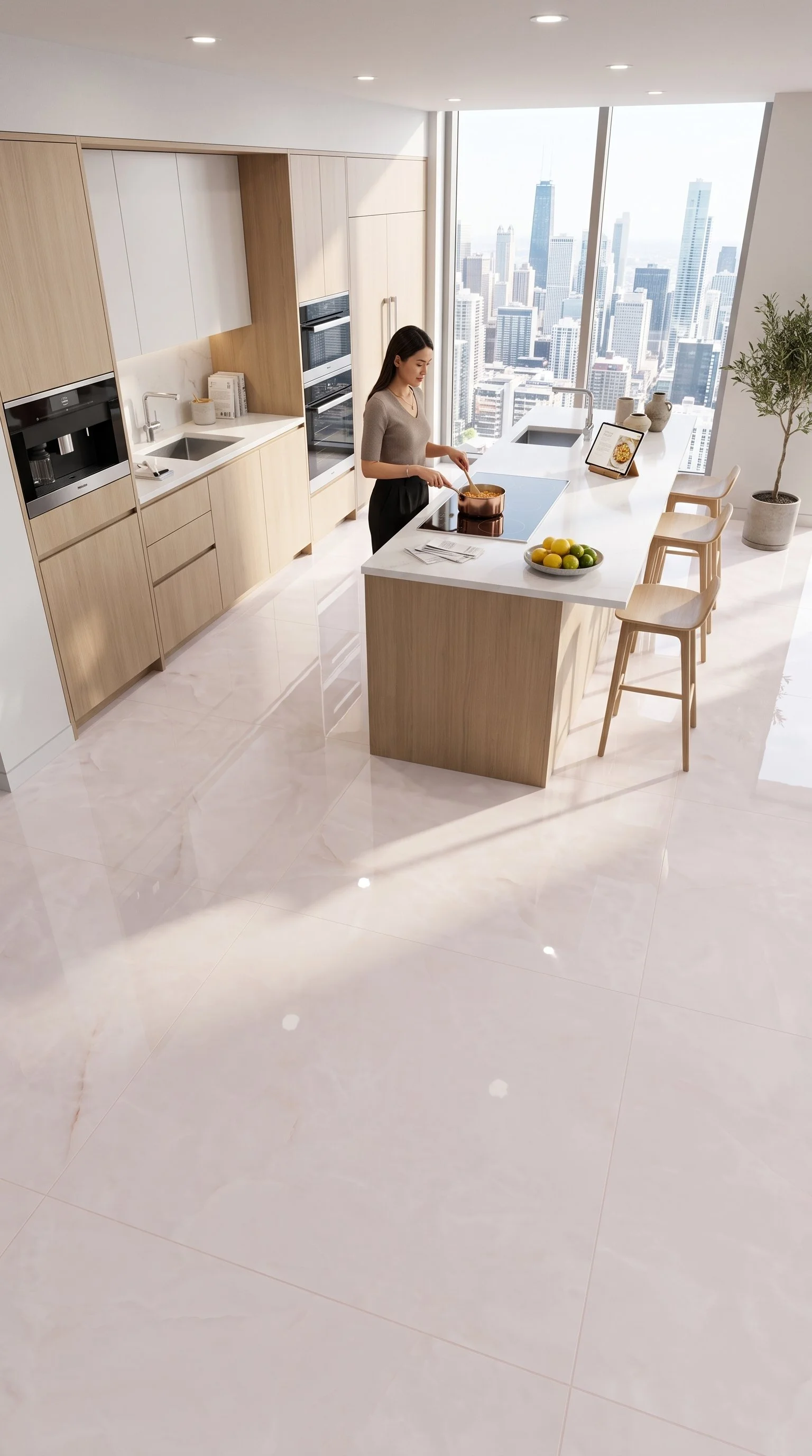 Glacier 5' x 10' Porcelain Slab | CIERO