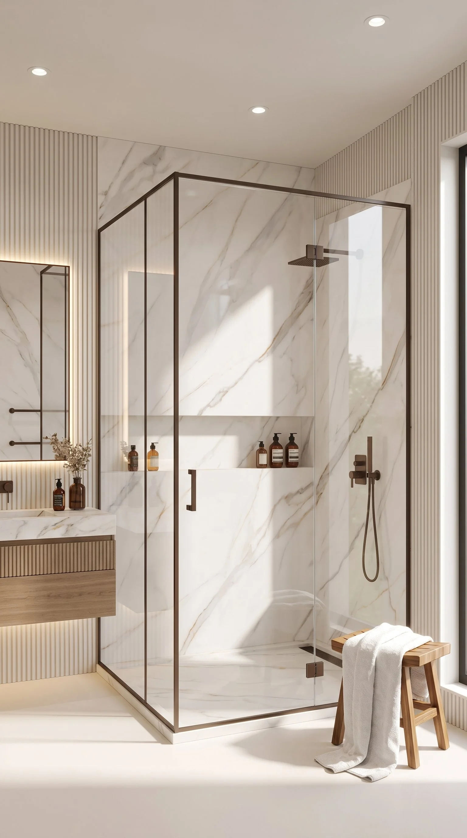 Karami White 4' x 10' Porcelain Slab | CIERO