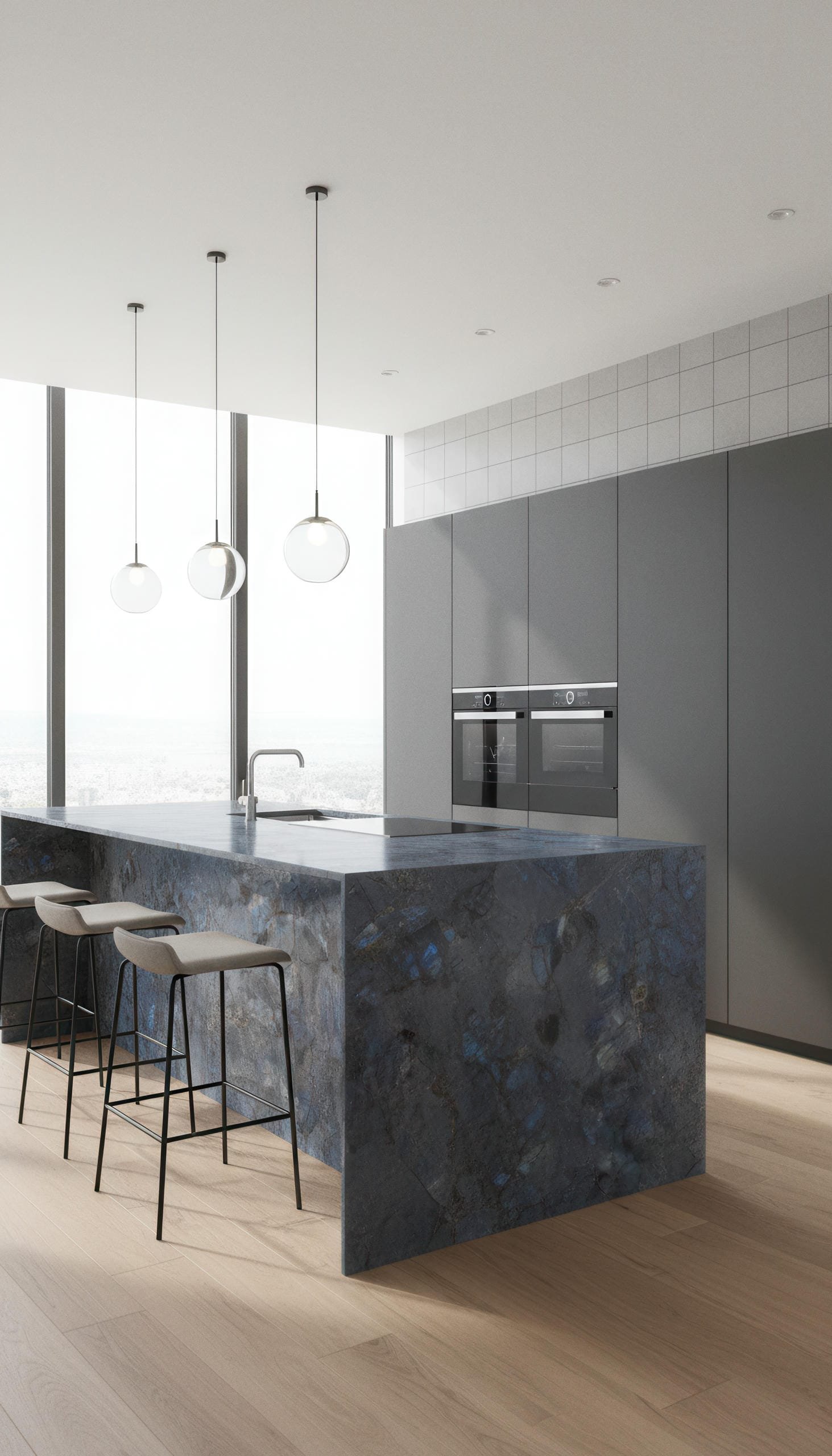 Opal Storm 5x10 Porcelain Slab | CIERO