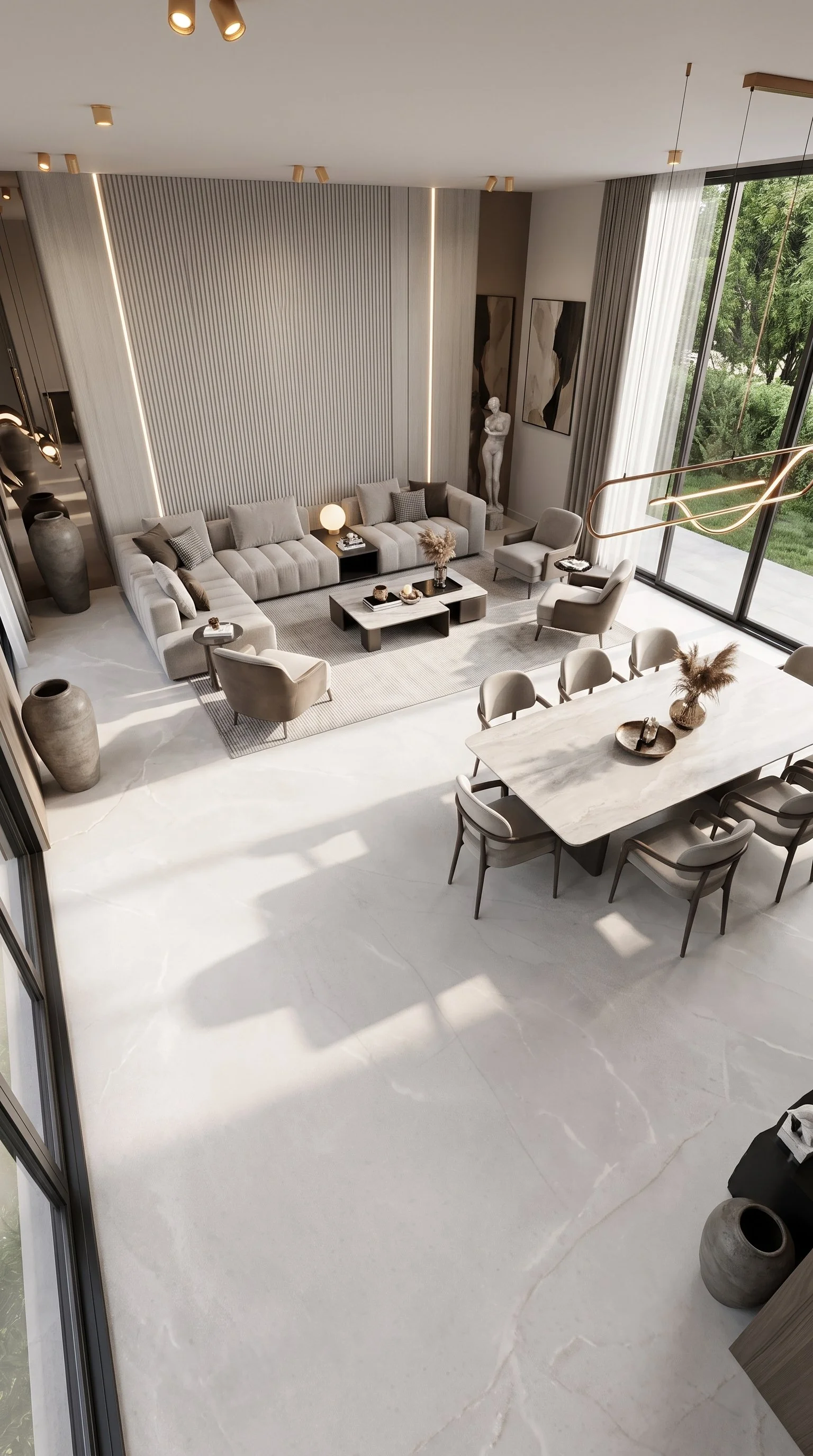 Onyx Limestone 4' x 9' Porcelain Slab | CIERO
