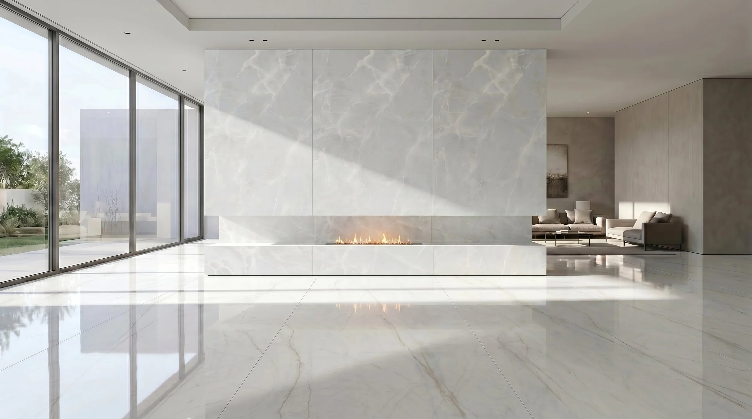 Statuario Pearl 4' x 9' Porcelain Slab | CIERO