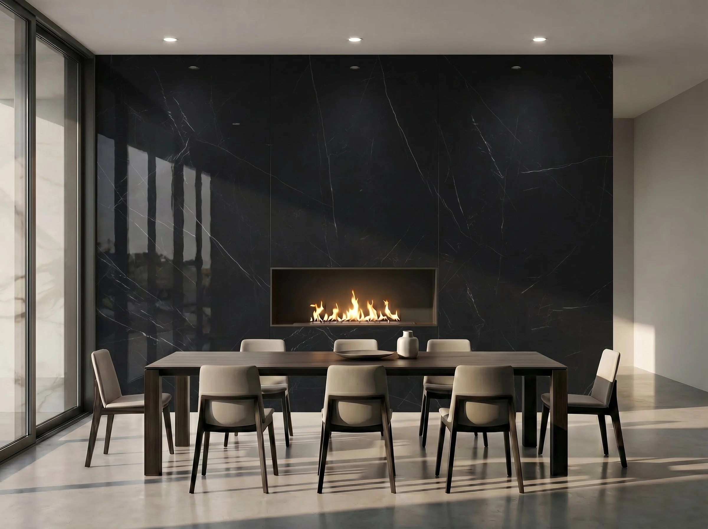 Black Knight 4' x 8' Porcelain Slab | CIERO