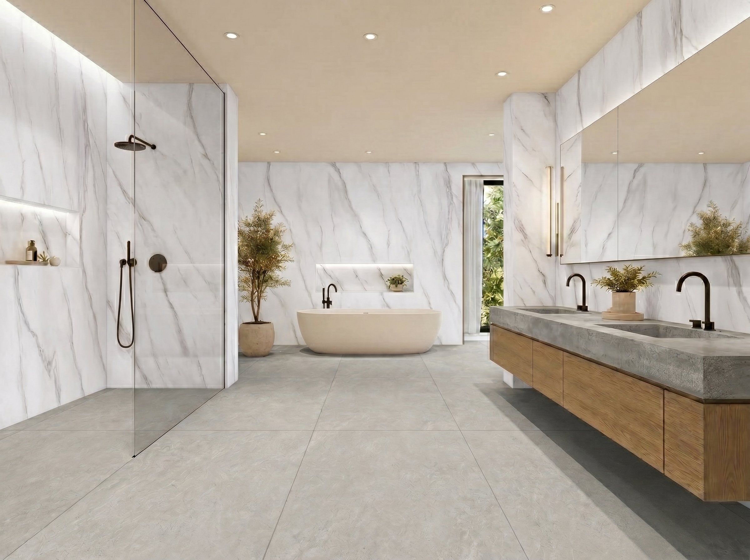 Calacatta Nuvola 4' x 9' Porcelain Slab | CIERO