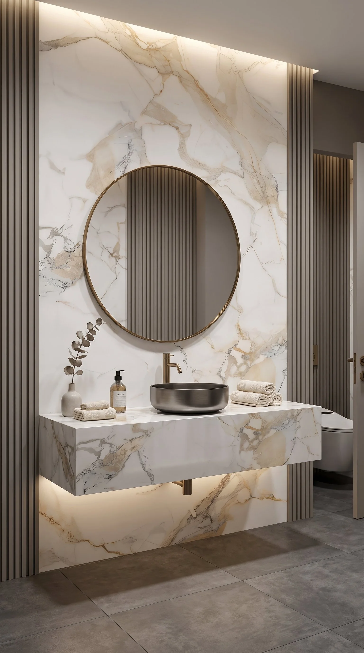 Gold Snow 5' x 10' Porcelain Slab | CIERO