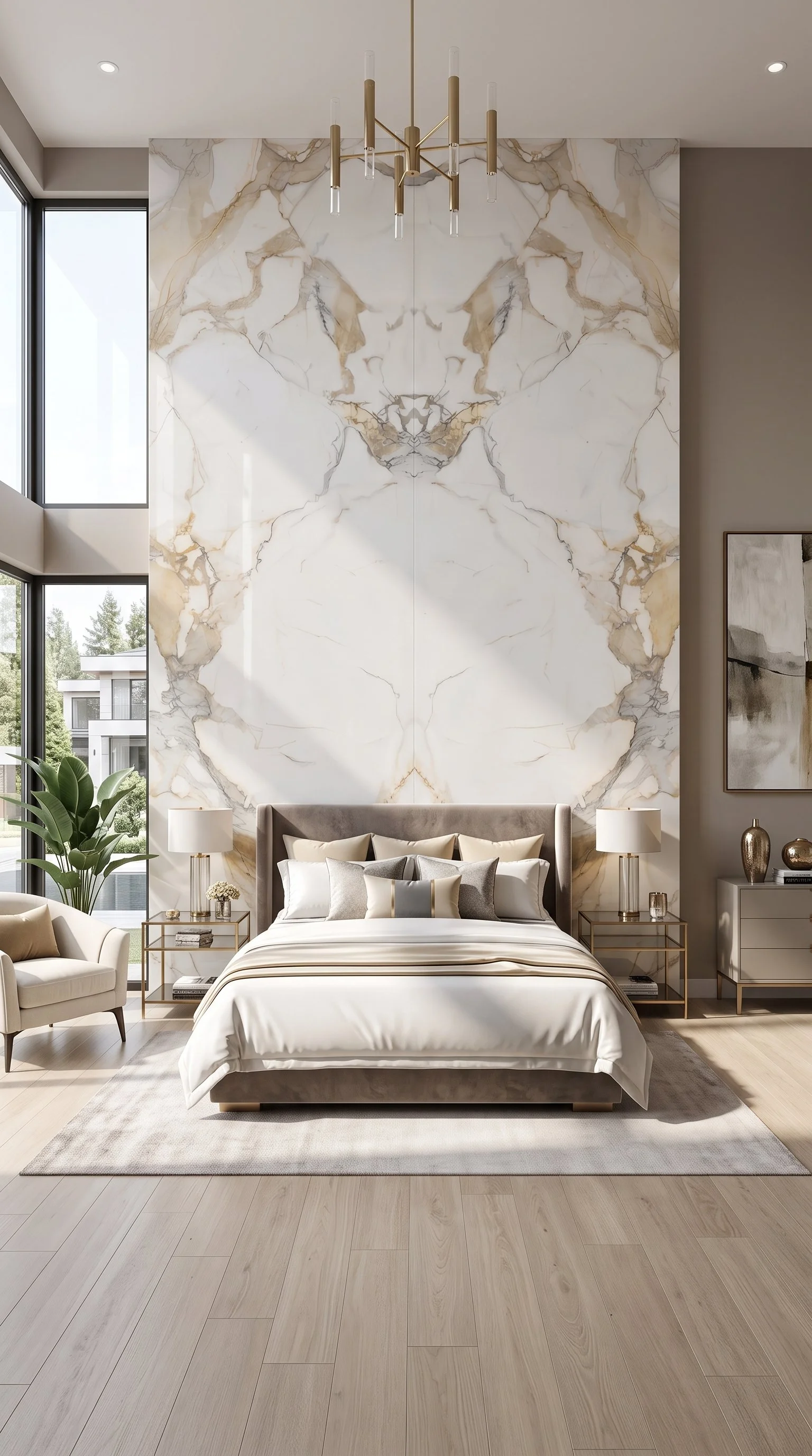 Gold Snow 5' x 10' Porcelain Slab | CIERO