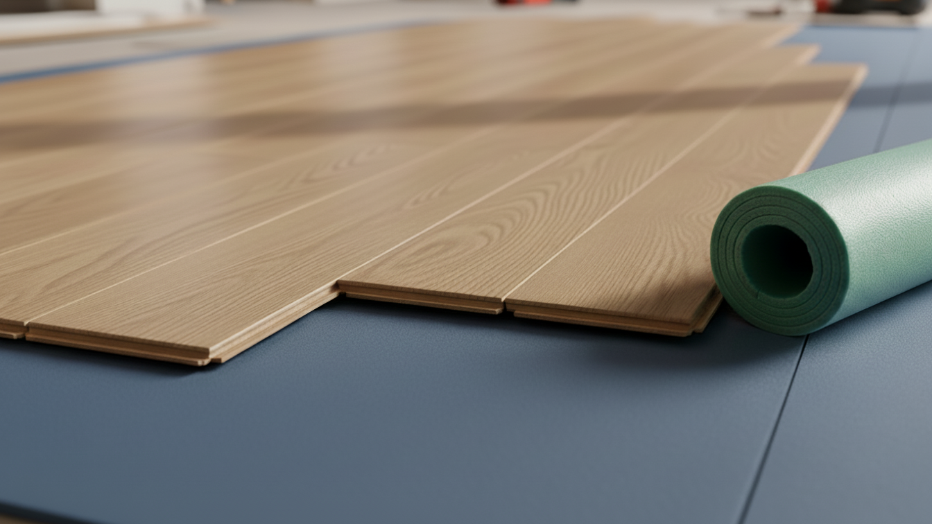 Engineered flooring underlayment