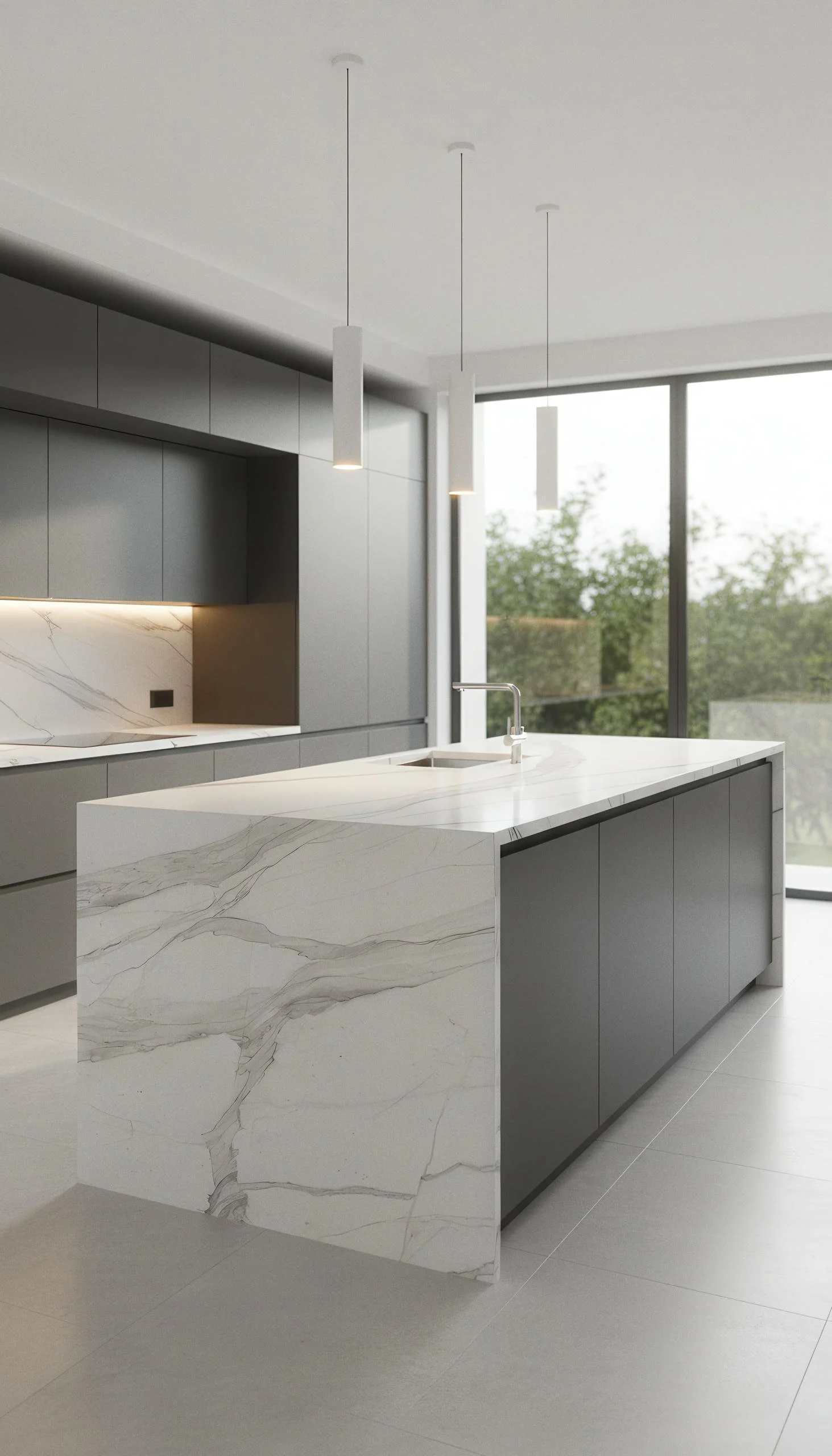 Tuscany White 5x10 Porcelain Slab | CIERO INC