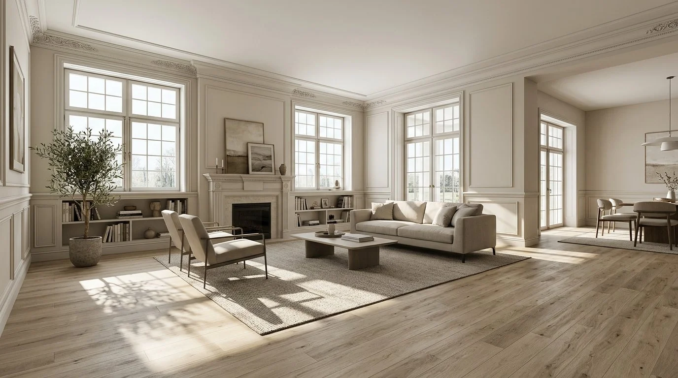 Luxury Modern Livingroom With LVP FLooring | CIERO INC