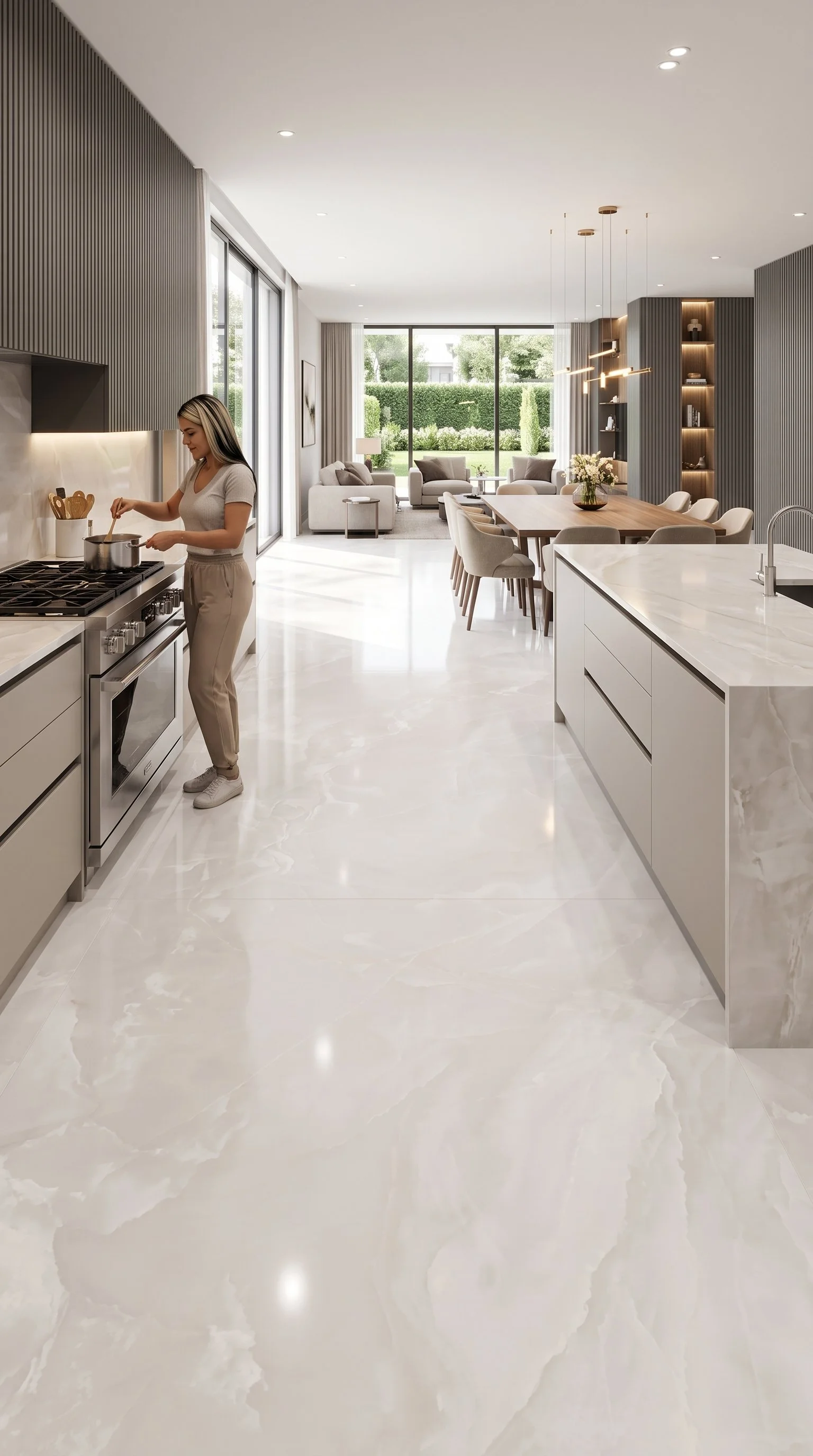 Onyx Ice 4' x 10' Porcelain Slab | CIERO