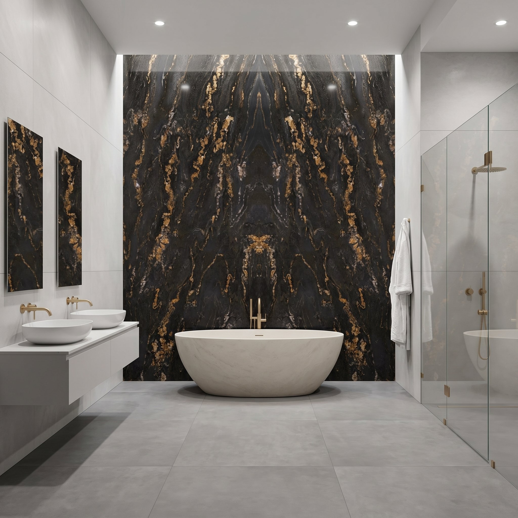 Gold Damasgato 5' x 10' Porcelain Slab | CIERO
