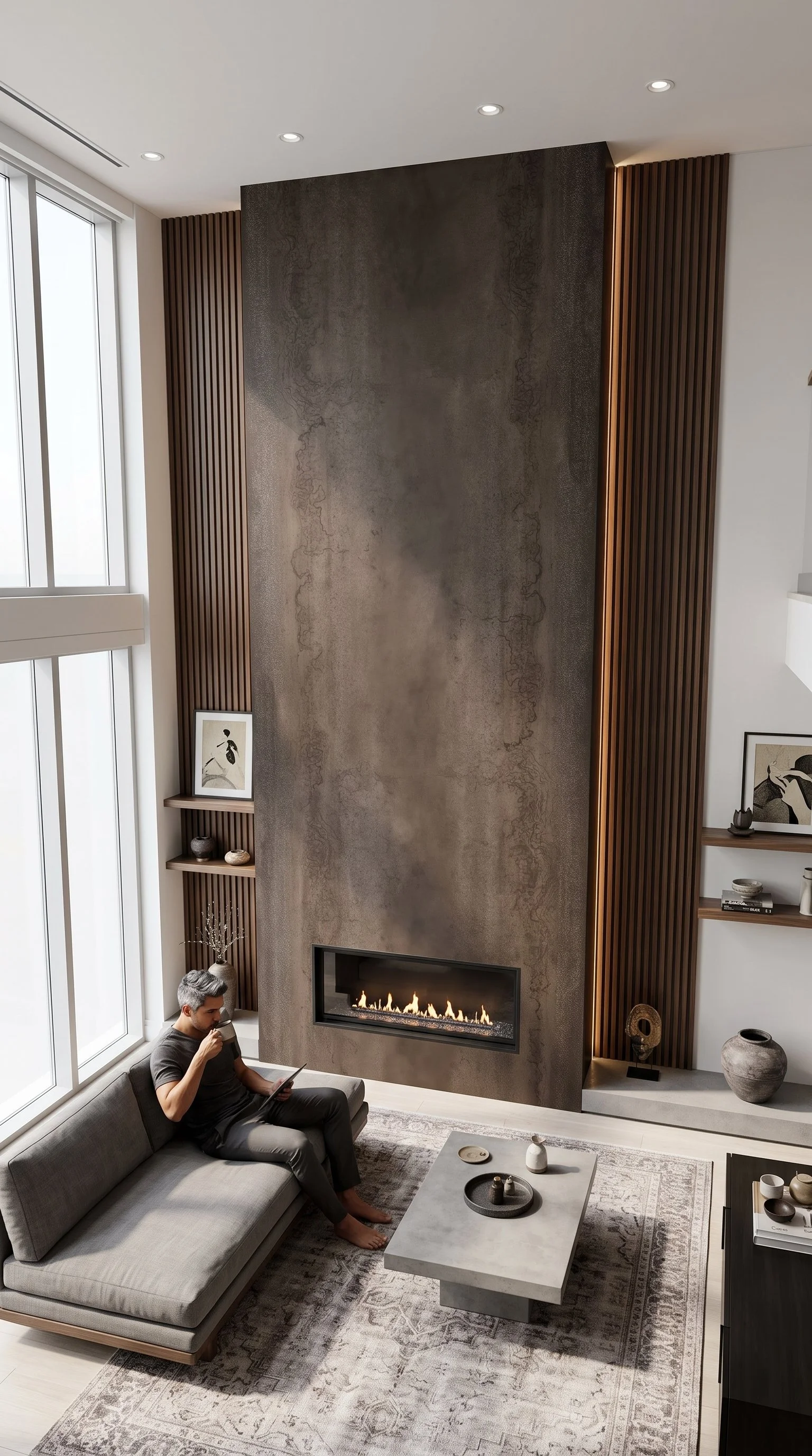 Titanium Brown 5' x 10' Porcelain Slab | CIERO