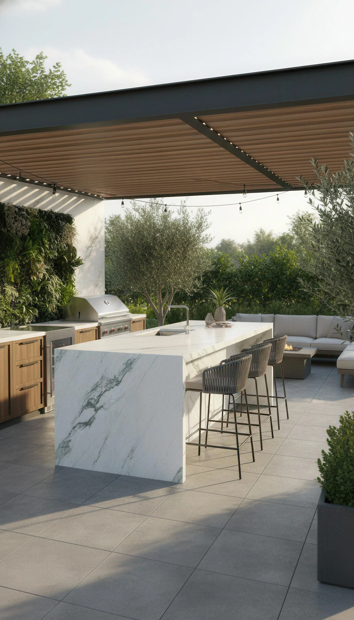 Calacatta Verde 5' x 10' Porcelain Slab | CIERO
