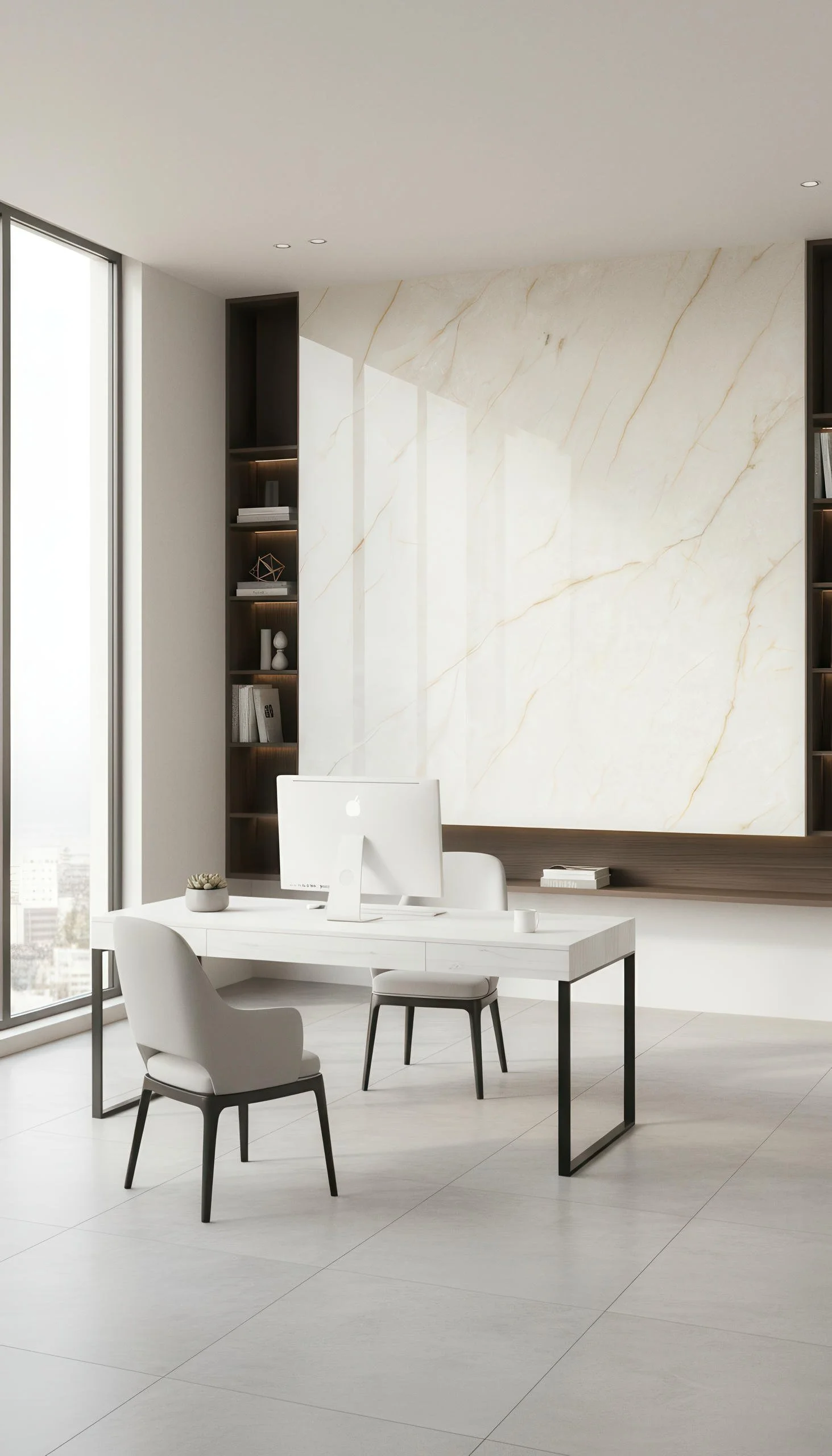 Cristallo Lumix 4' x 8' Porcelain Slab | CIERO