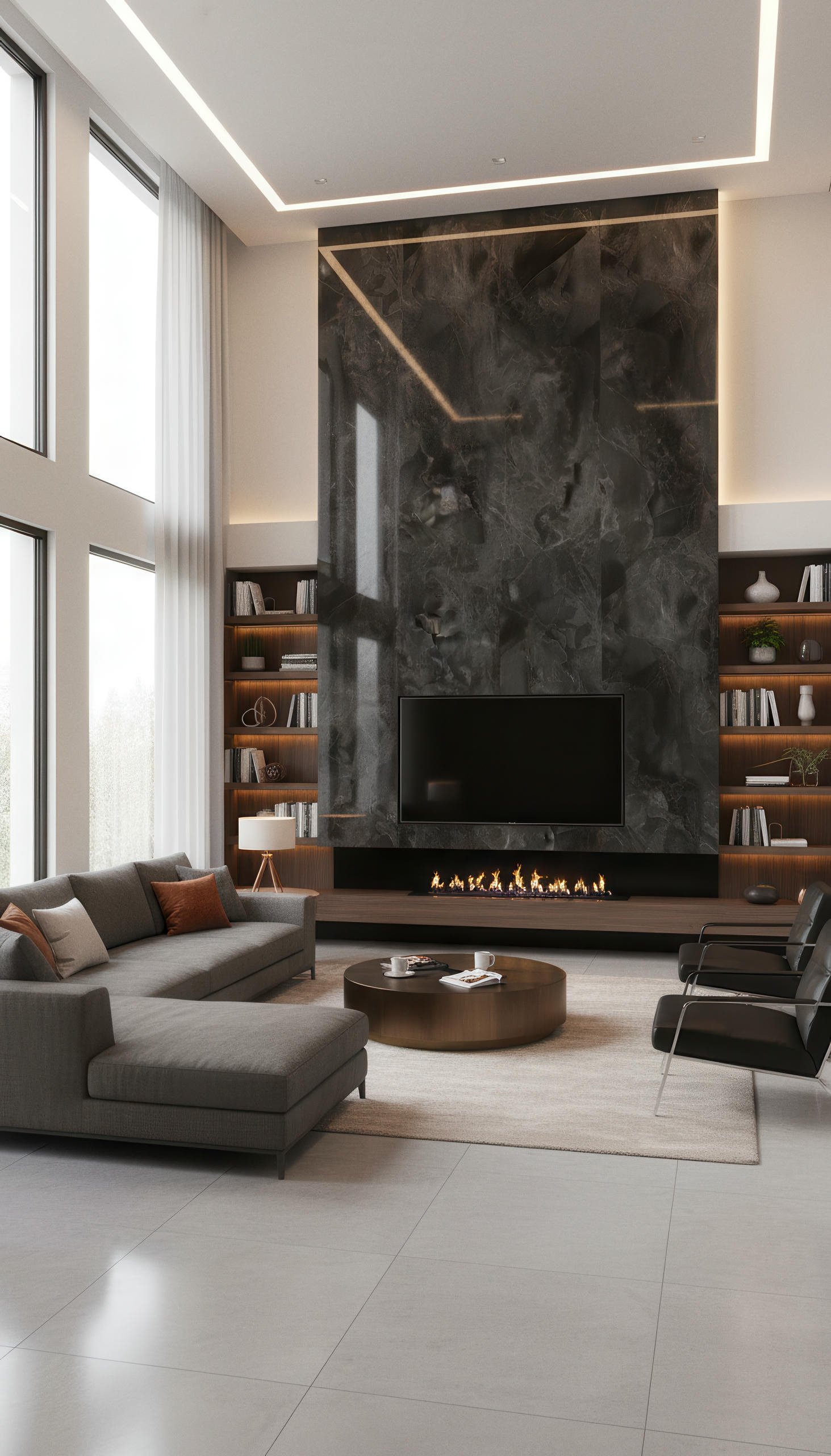 Onyx Noir 4x10 Porcelain Slab | CIERO