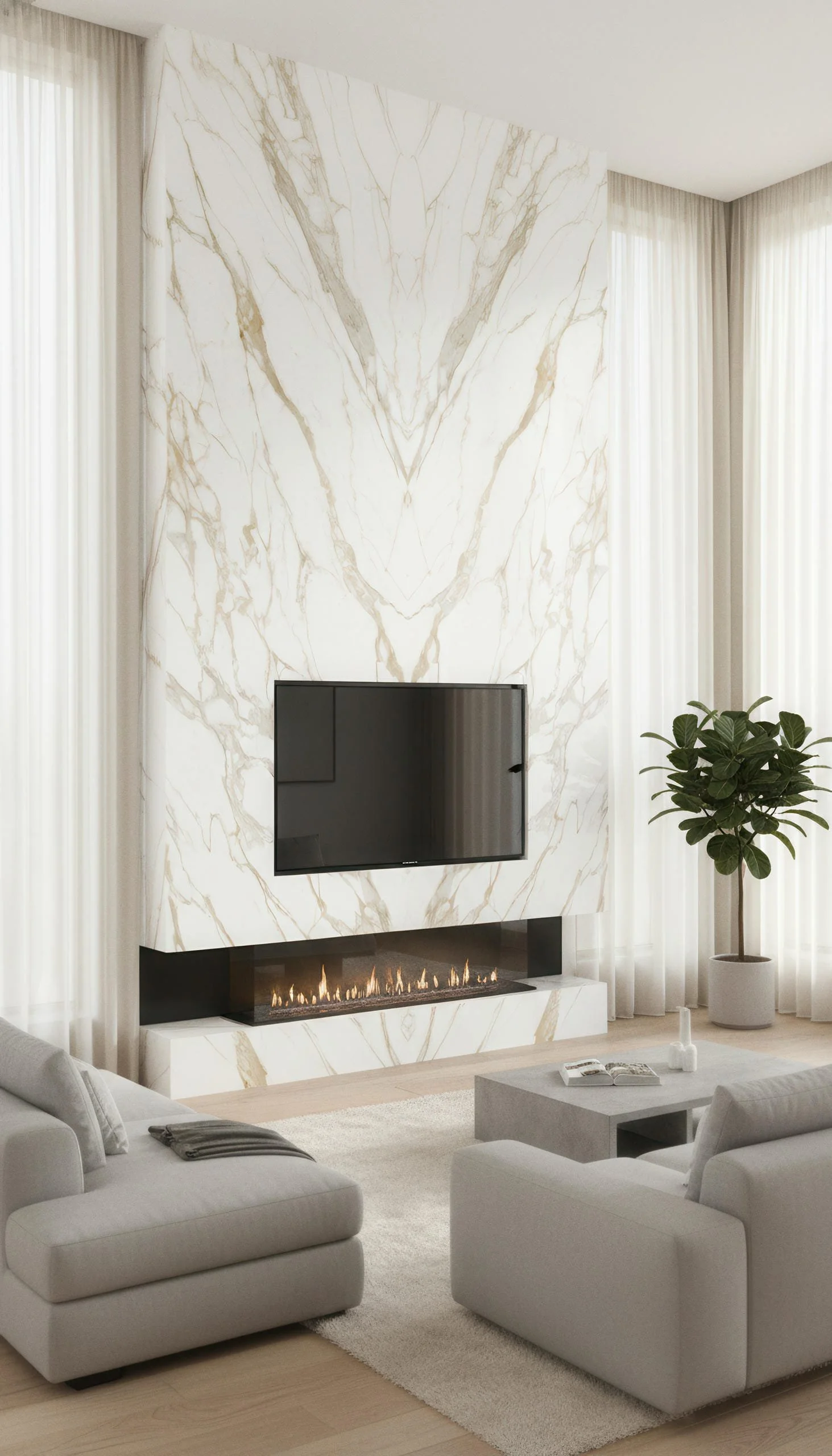 Givenchy Gold 5x10 Porcelain Slab | CIERO