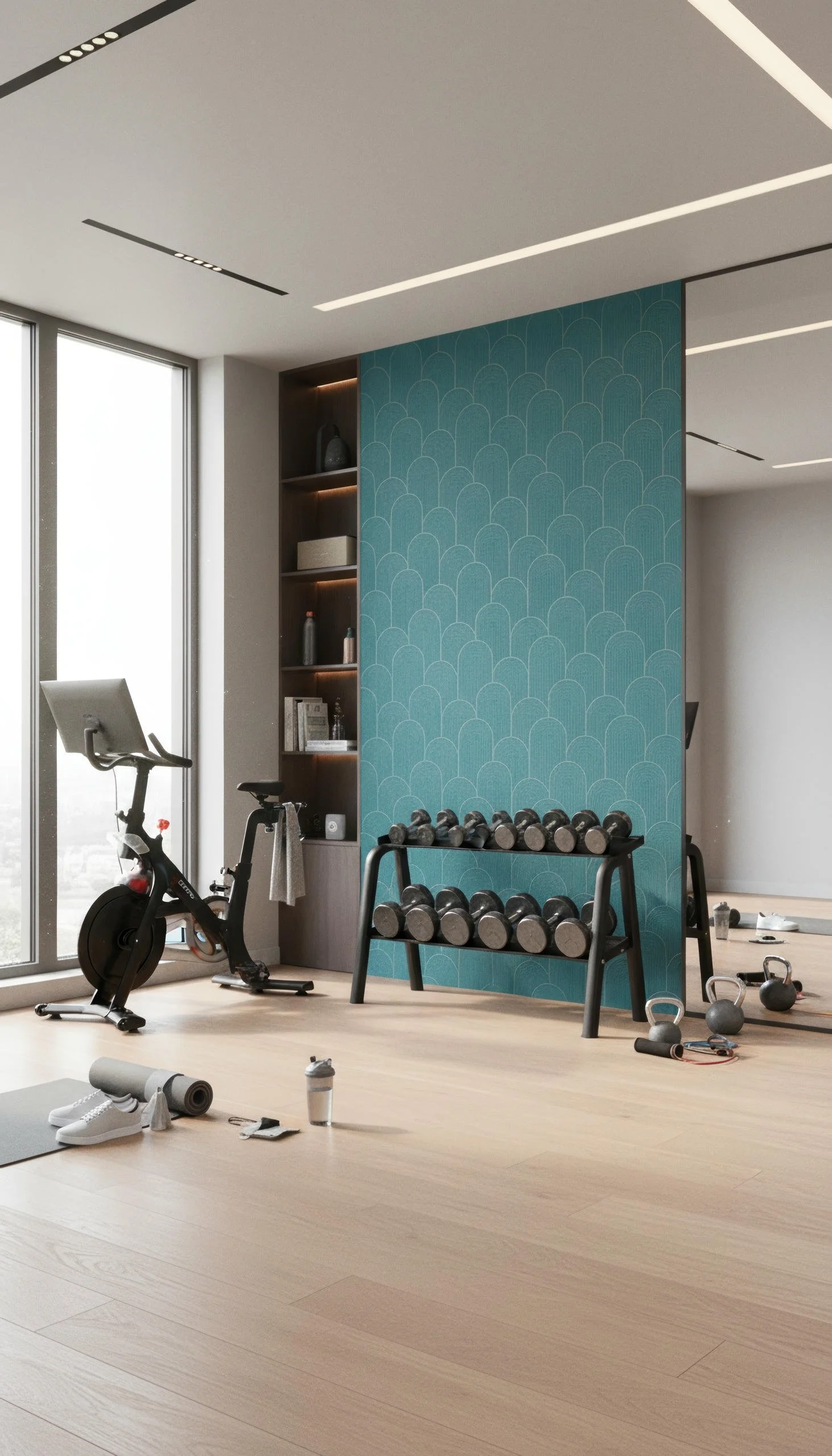 Zen Crest Teal 80cm x 260cm Porcelain Slab | CIERO