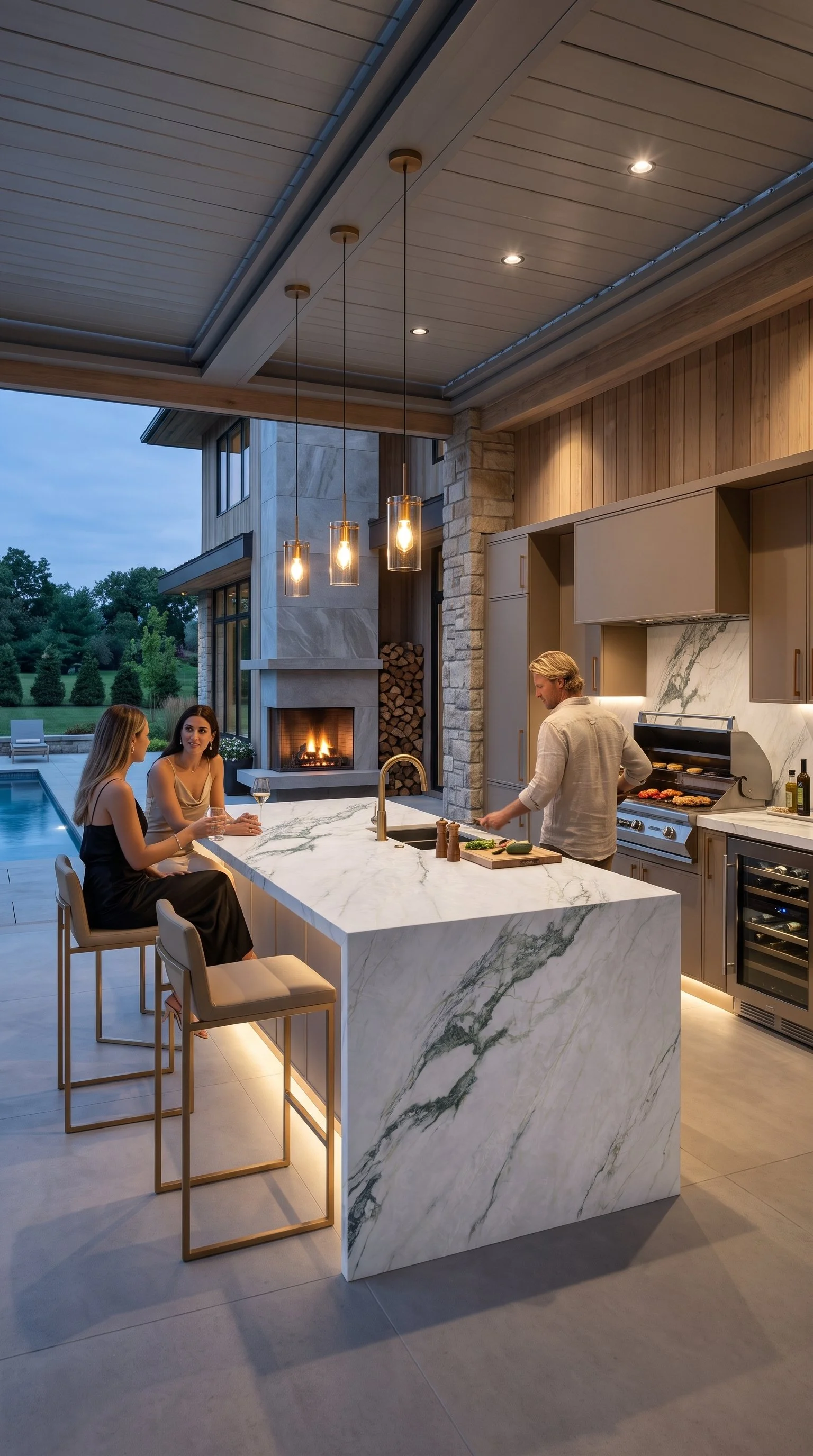 Calacatta Verde 5' x 10' Porcelain Slab | CIERO