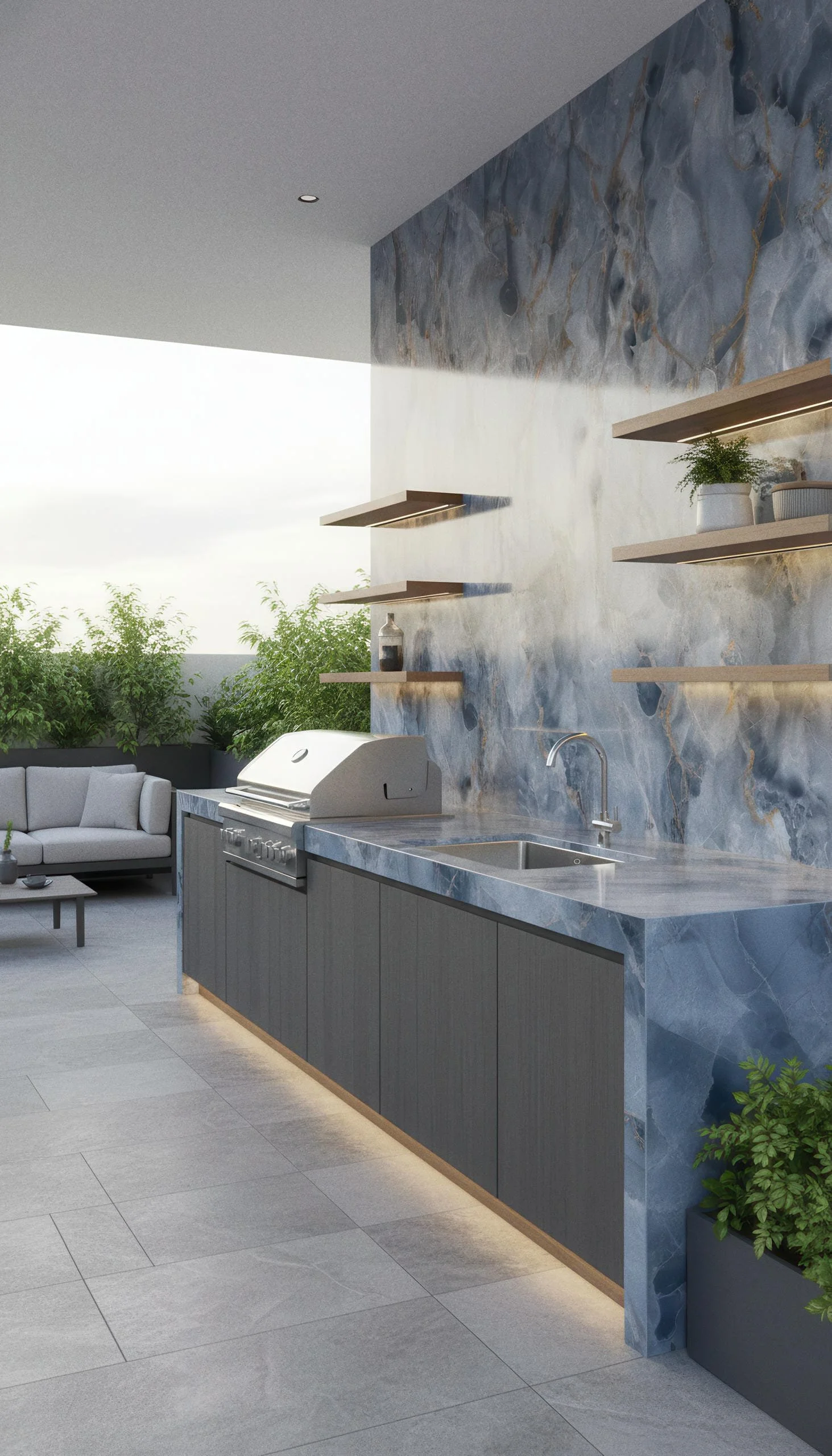 Onyx Neptune 4x10 Porcelain Slab | CIERO