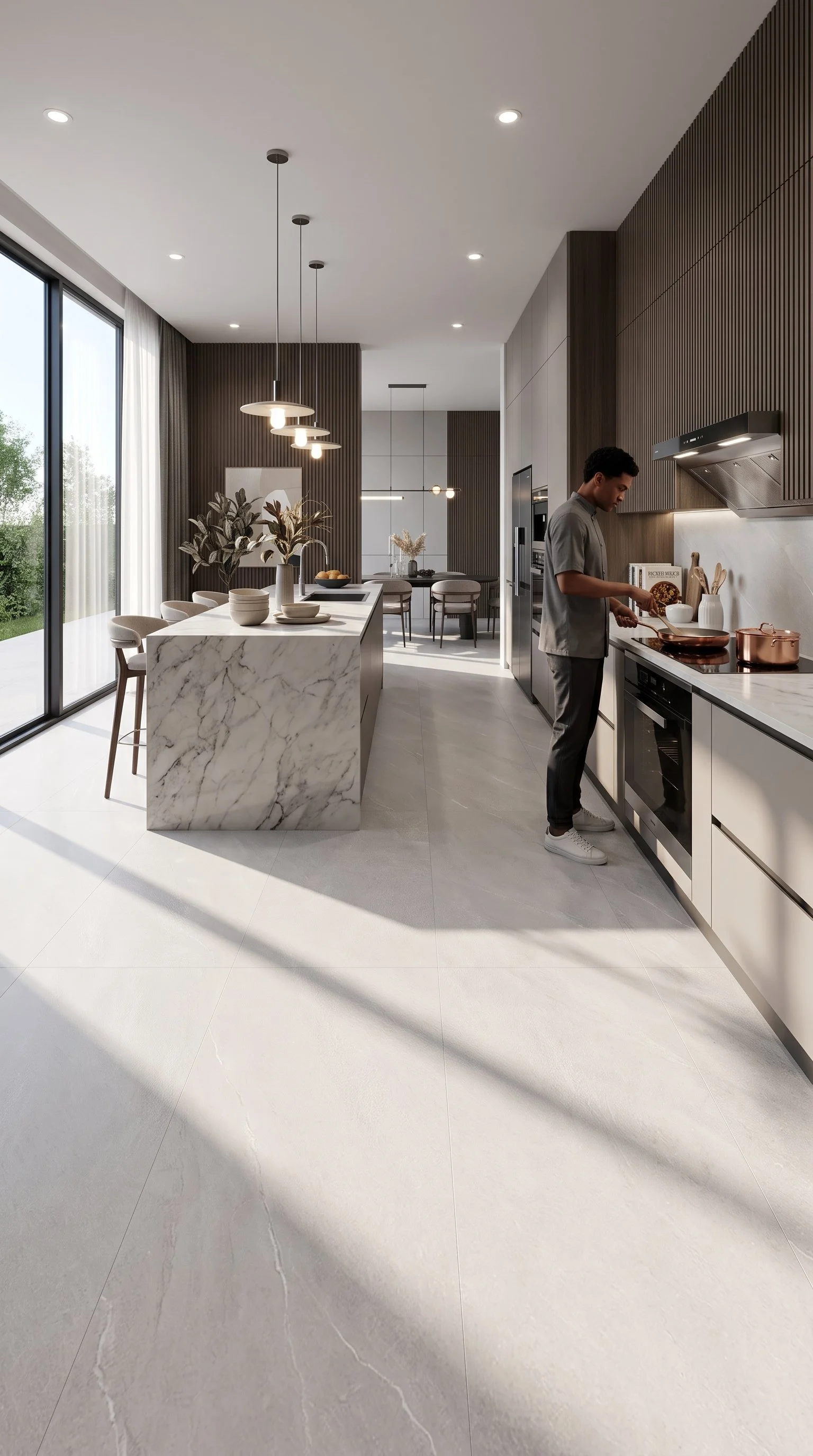 Limestone Cream 4' x 9' Porcelain Slab | CIERO