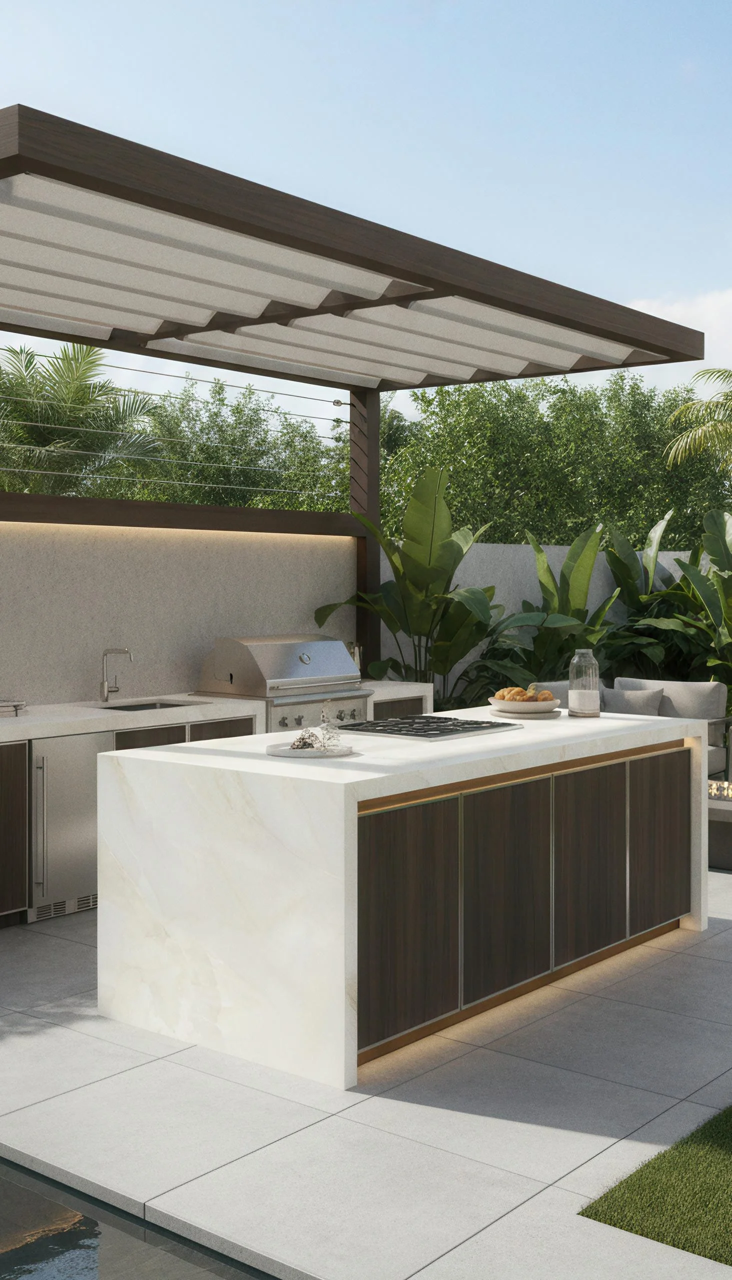 White Onyx 5x10 Porcelain Slab | CIERO