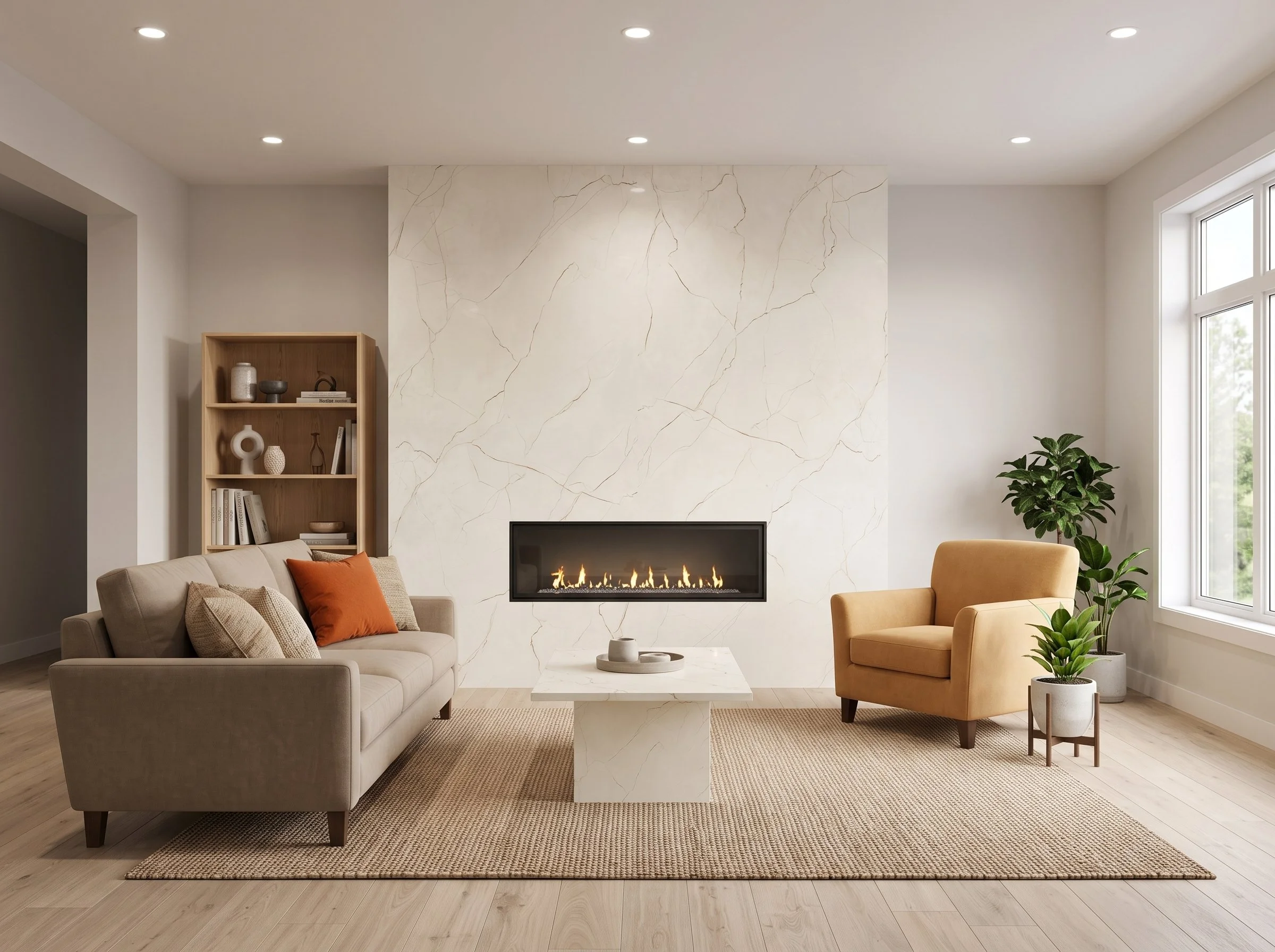 Lightning Beige 5' x 10' Porcelain Slab | CIERO