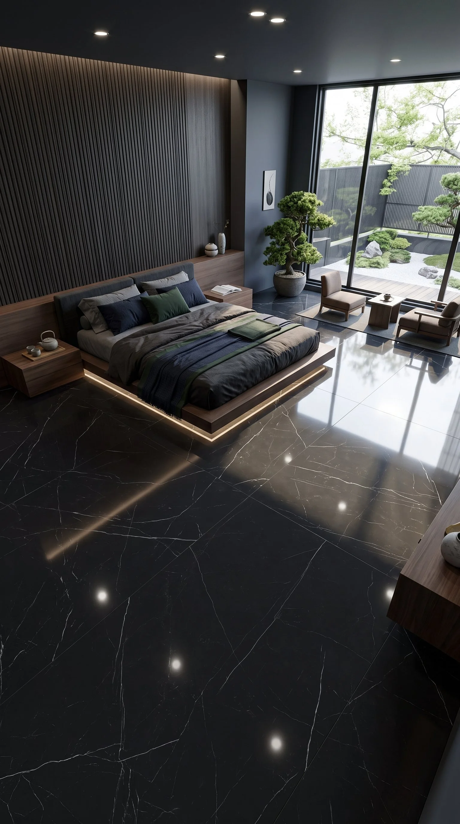 Black Knight 4' x 8' Porcelain Slab | CIERO