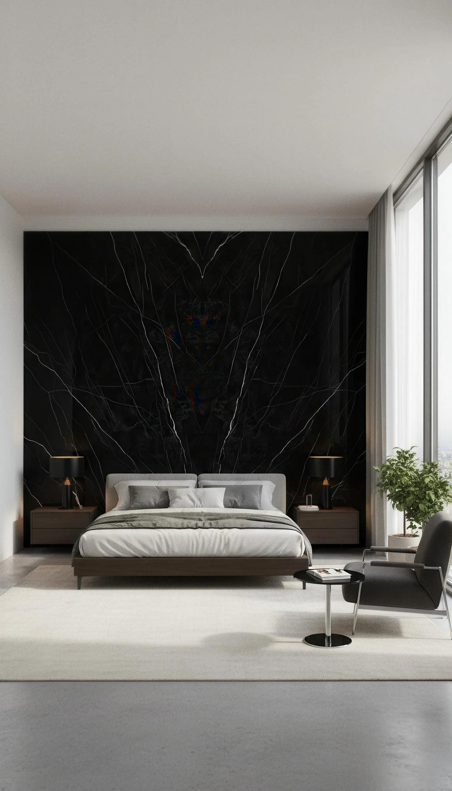 Nero Marquina 5x10 Porcelain Slab | CIERO INC