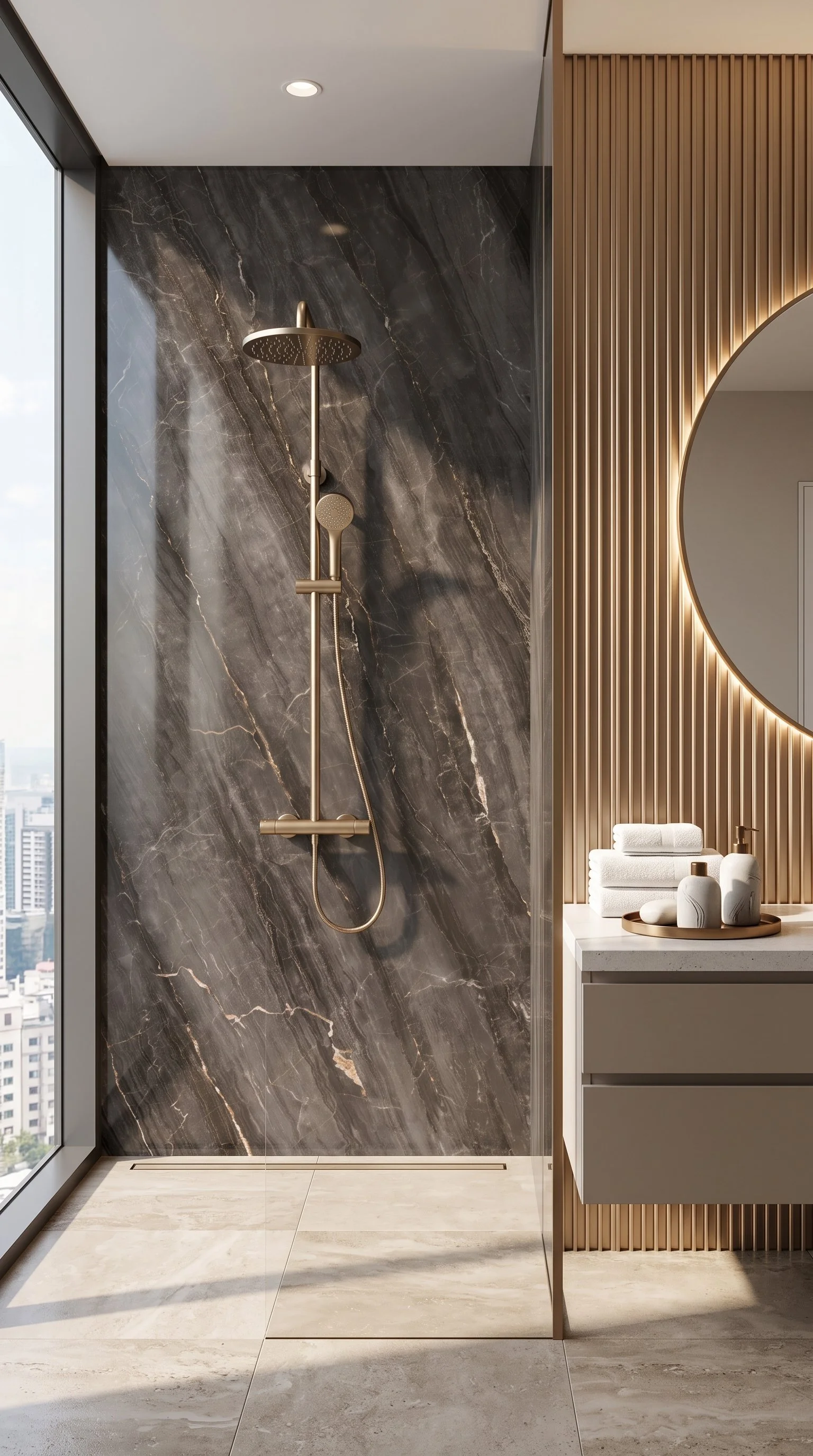 Volcanic Basalt 5' x 10' Porcelain Slab | CIERO