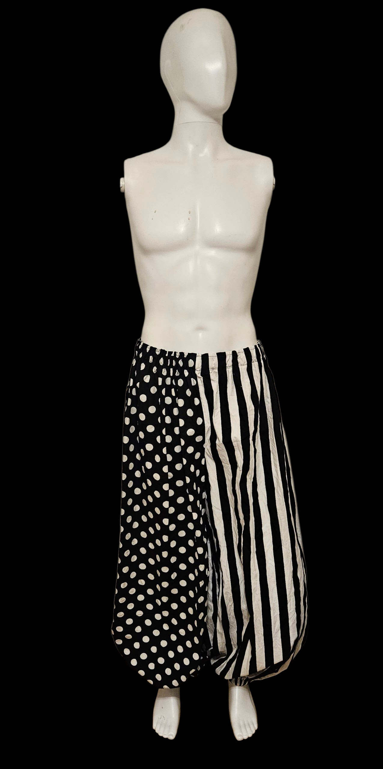 Clown pants - Stripes and Polka Dots - Size M-L