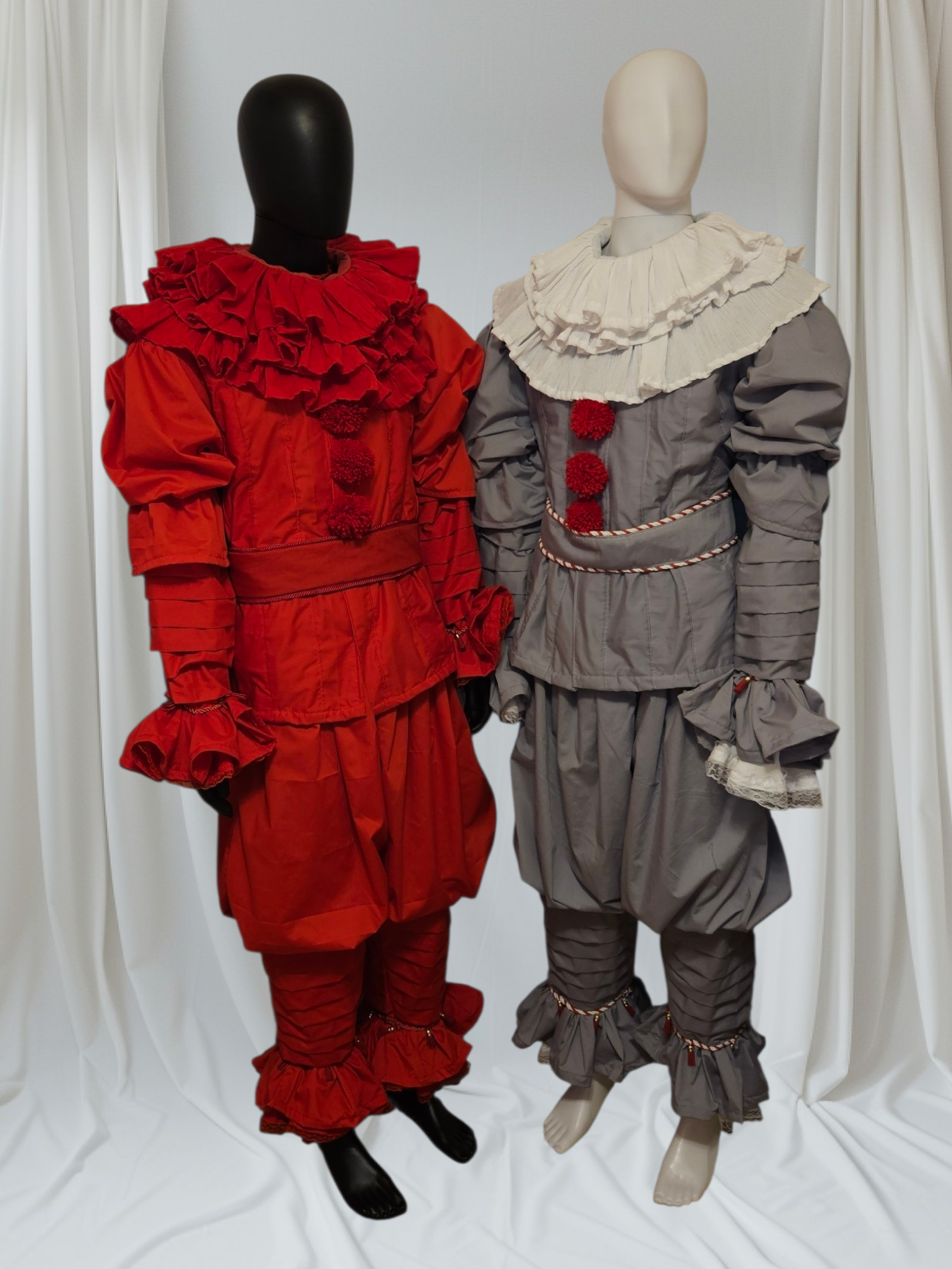 Pennywise-Style Clown - Red or Gray Variants - CAN BE CUSTOM ORDERED