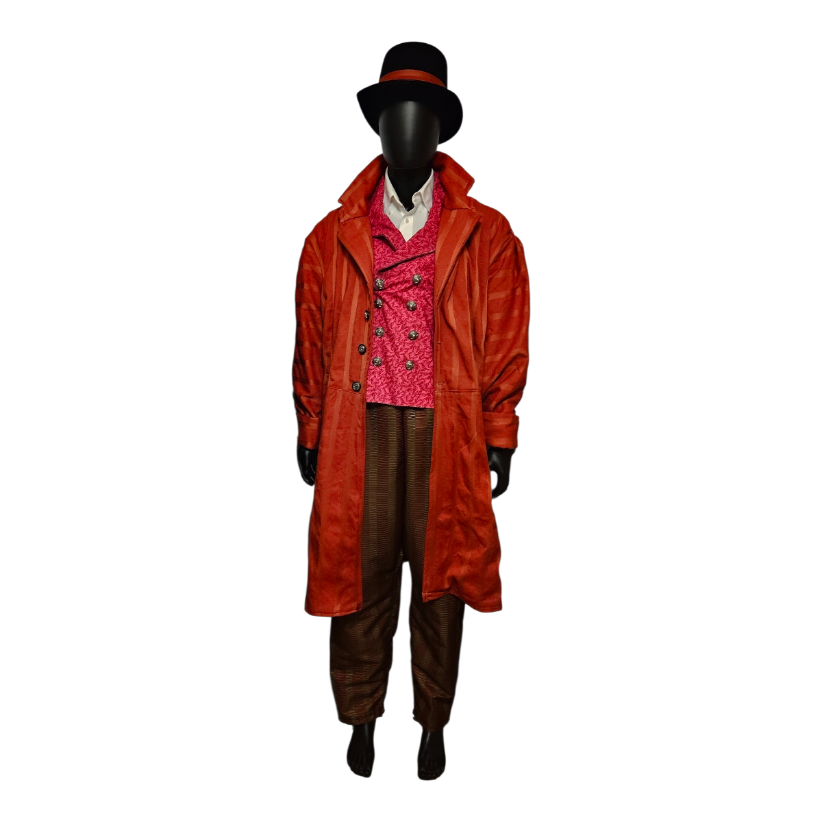 Victorian Vampire/Caroler Suit - Jacket, Vest,, Hat, Pants, Shirt and Cravat - Size L-2XL (can also be ordered)