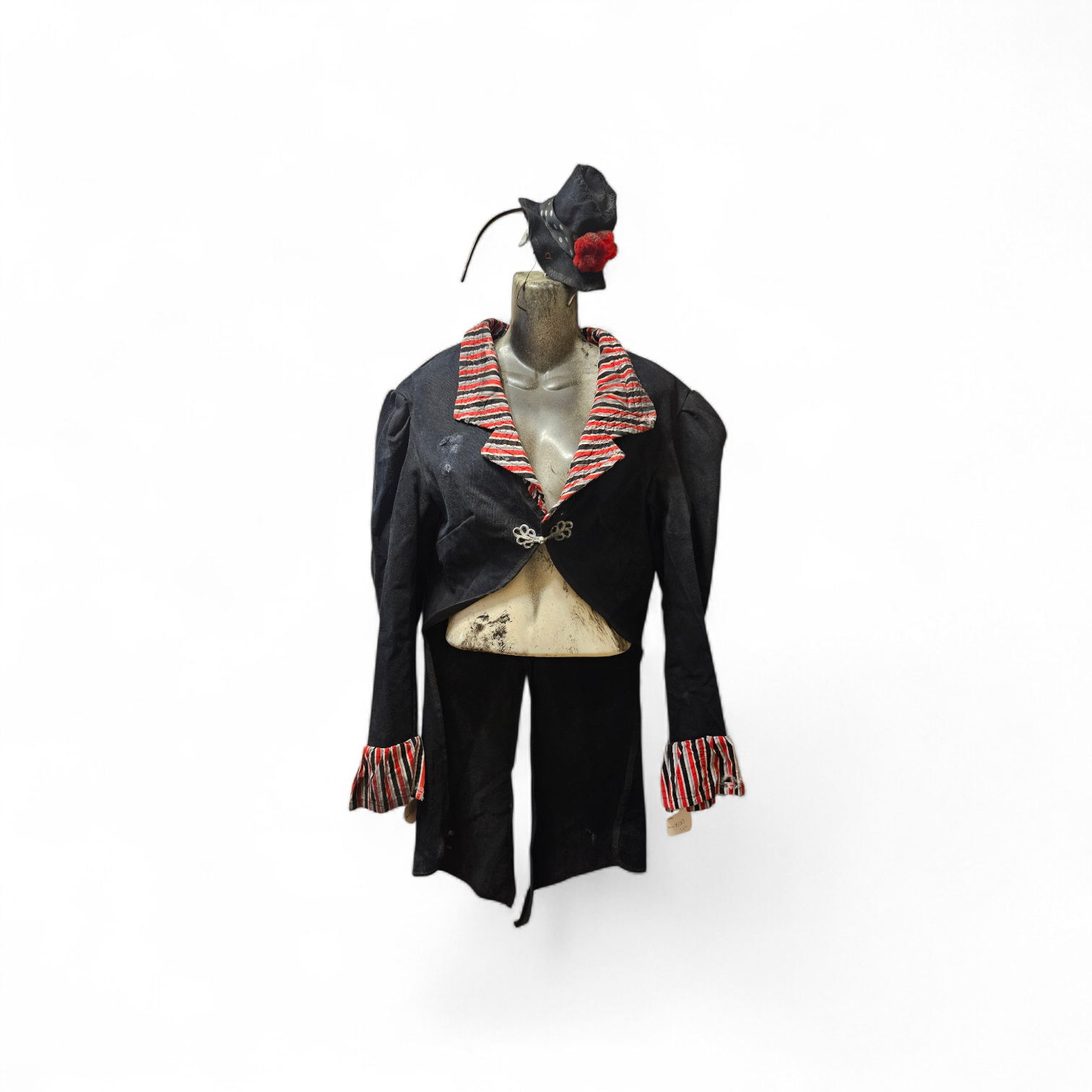 Ringmaster Black Denim Jacket w mini Hat - Womens Size M-L