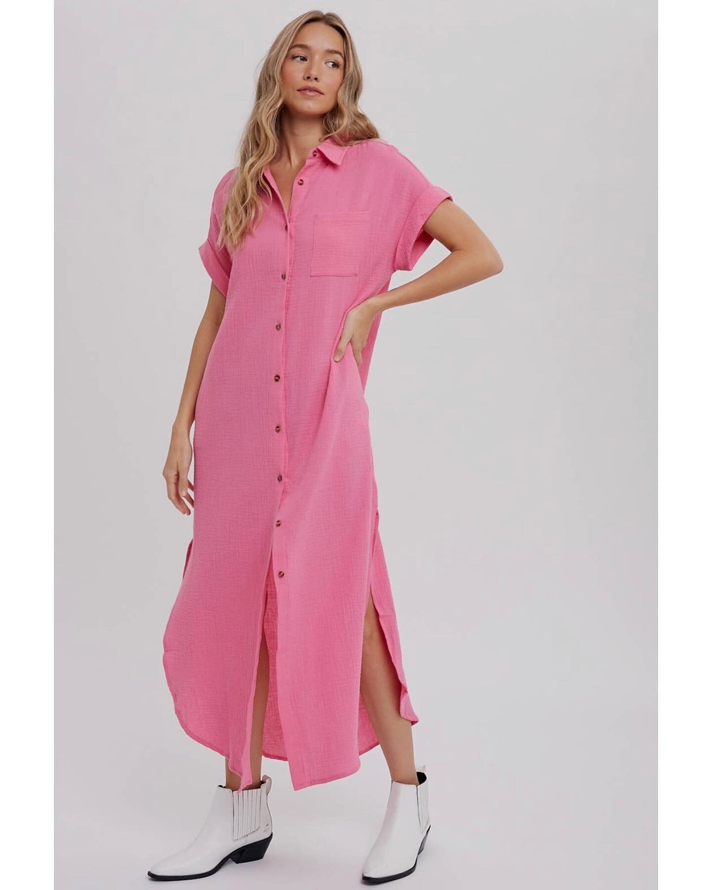 One of our favorite dresses is live and in Barbie pink 🌸💕
:
Dress or swimsuit cover? We can&rsquo;t decide!
:
#open #fashion #comfy #treatyourself #treats #boots #selfcare #selflove #boutique #naturalbeauty #womenownedbusiness #girlpower #workingmo