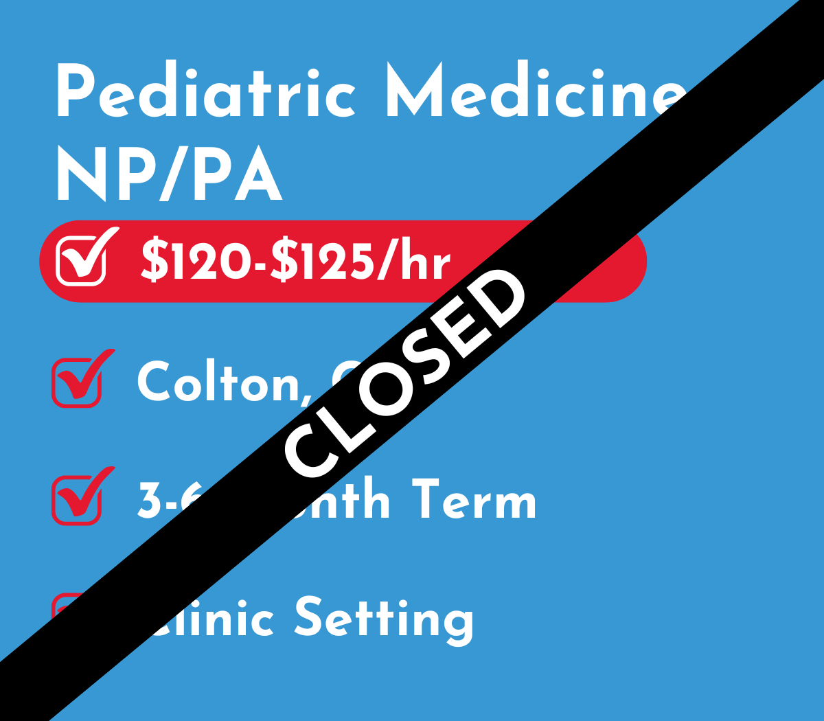 Pediatric Medicine Physician Assistant or Nurse Practitioner (PA/NP) | Colton, CA