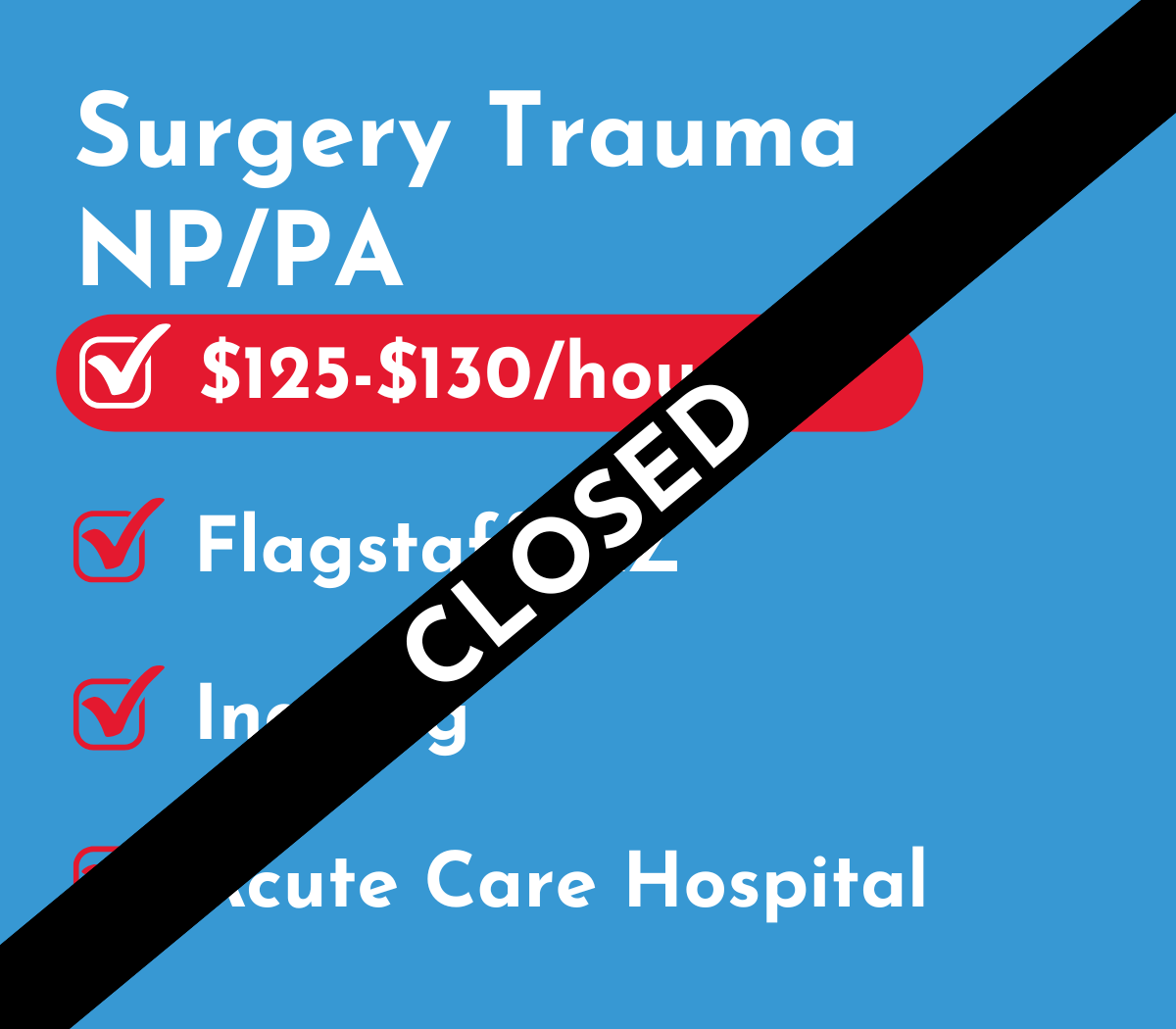Surgery Trauma Physician Assistant or Nurse Practitioner (NP/PA) | Flagstaff, AZ